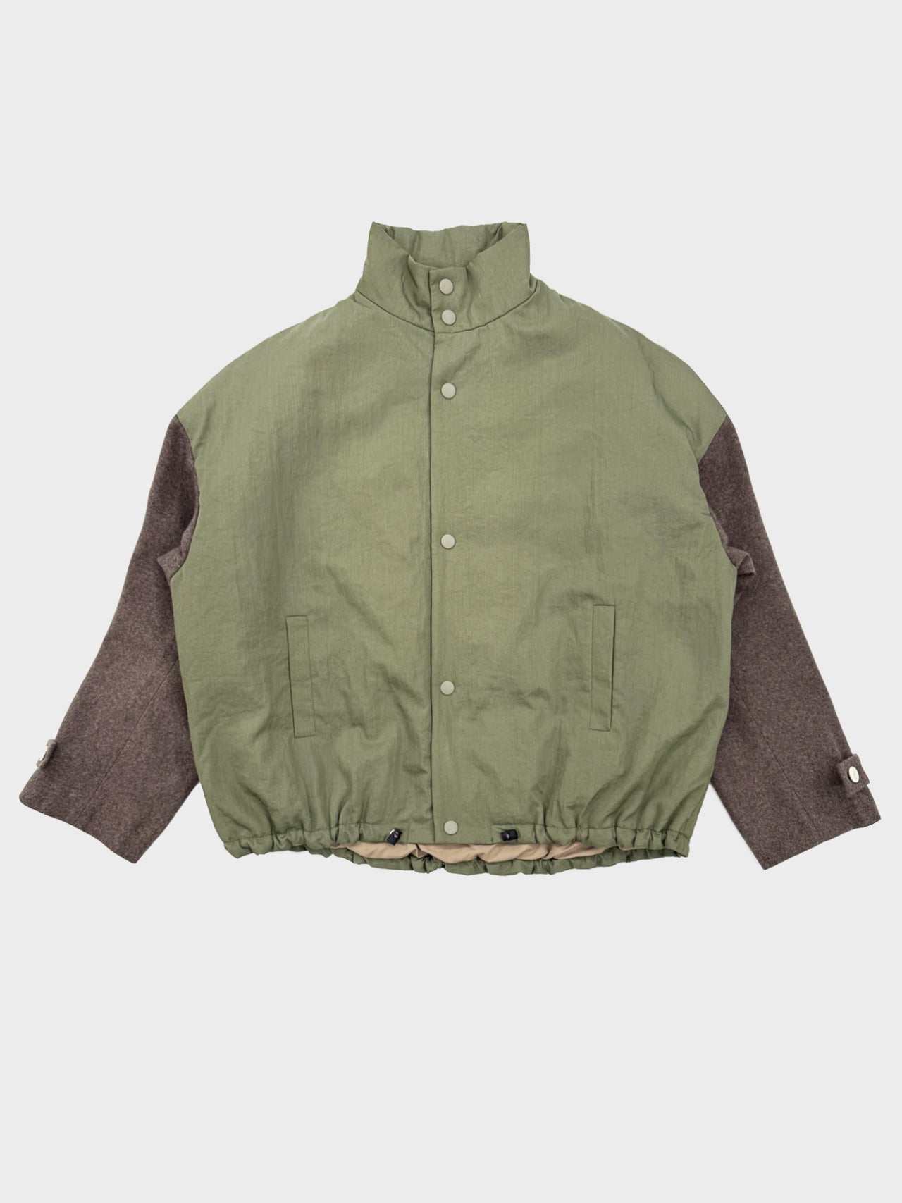 Dulcamara / ヴィンテージNYパデッド切替JK (OLIVE×BROWN)