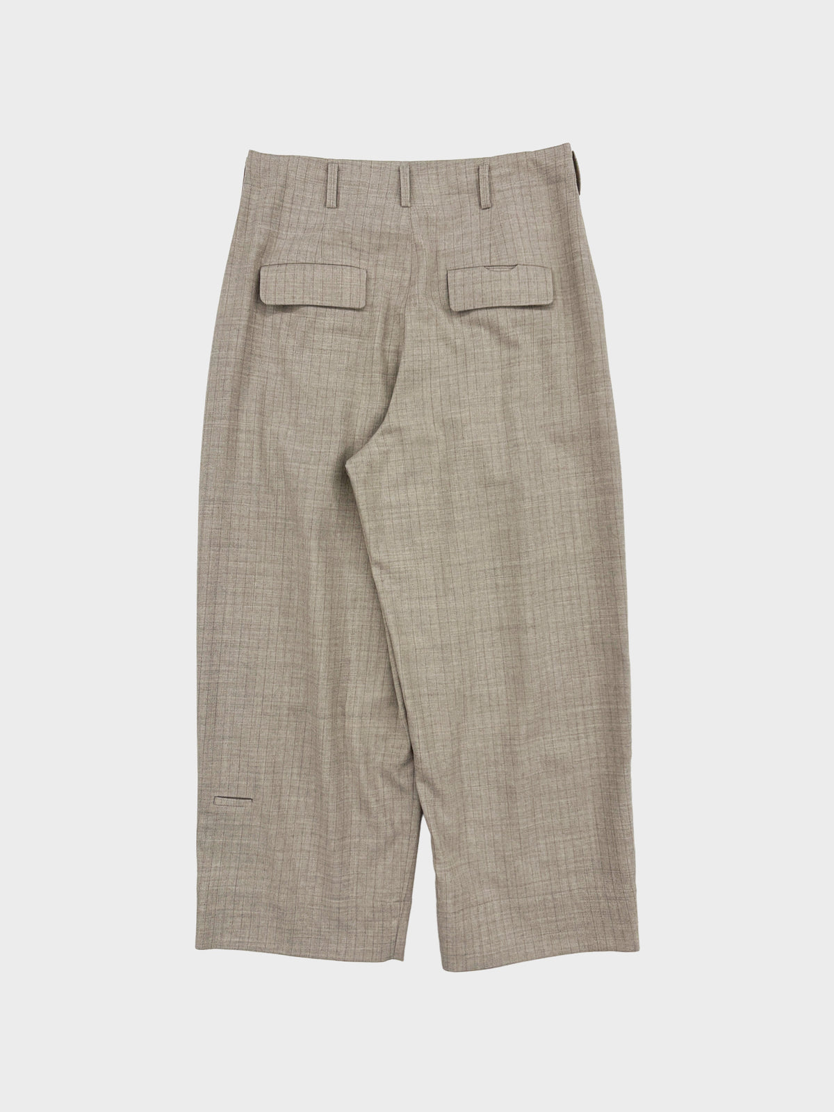 Dulcamara / よそいきシンプル2タックワイドPT (BEIGE STRIPE)