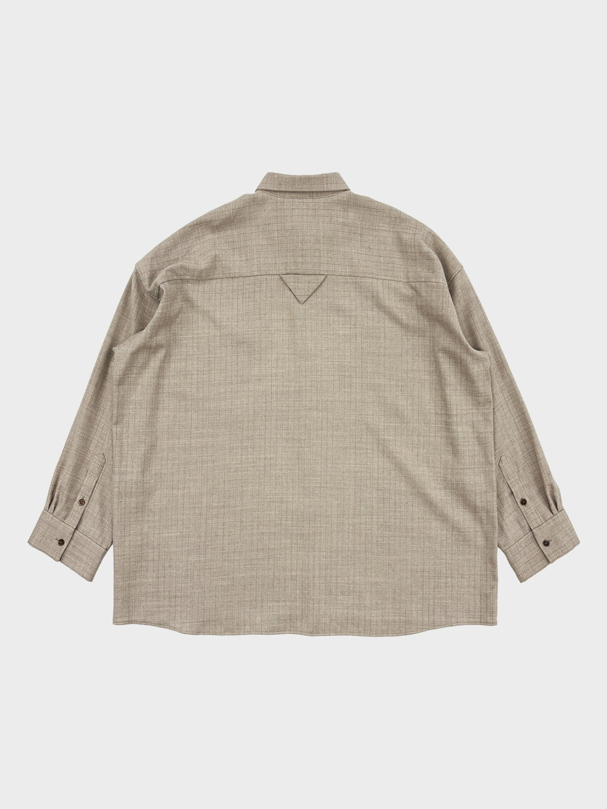 Dulcamara / よそいきワイドBOXシャツ (BEIGE STRIPE)