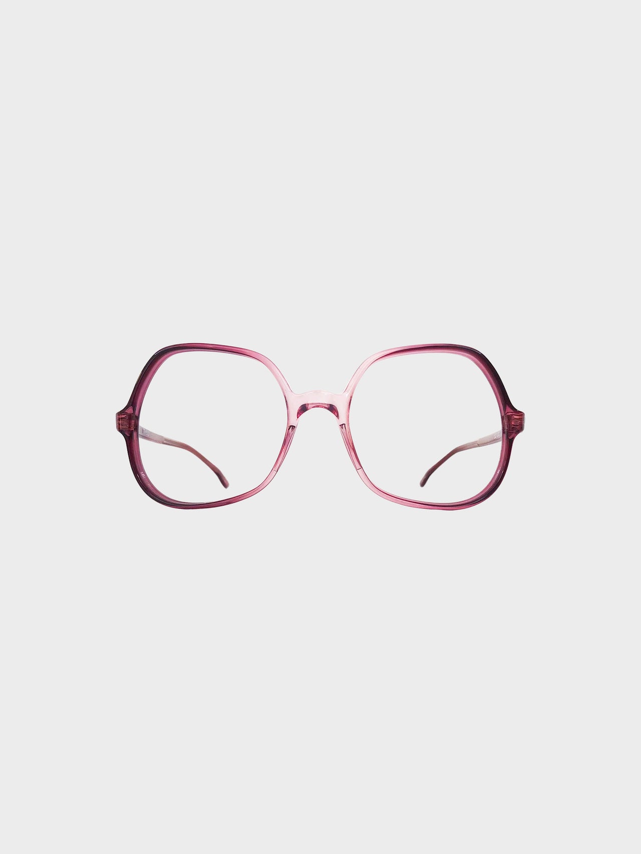 FRENCH VINTAGE / Clear glasses (PURPLE RED) #FV20