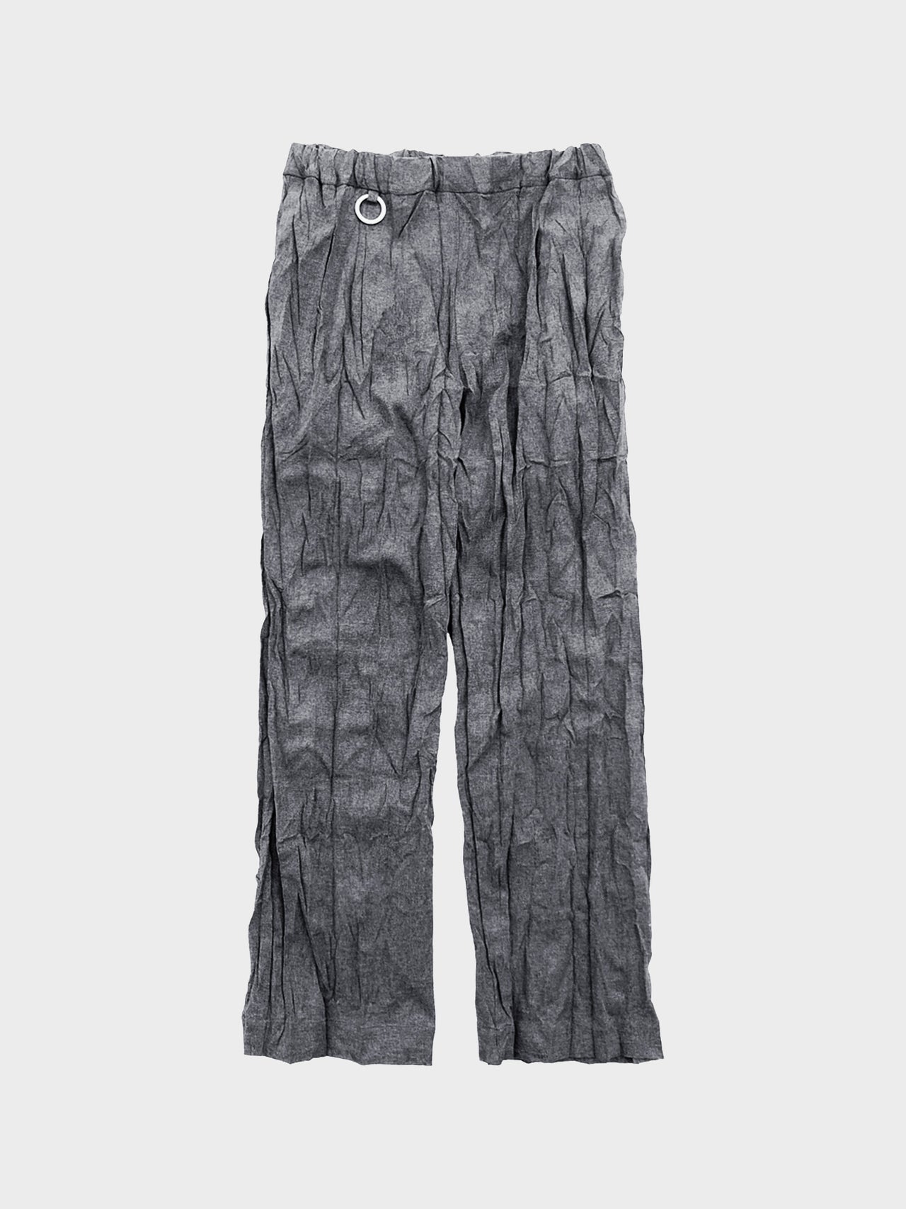 【50%OFF】th products / SHRINK WIDE PANTS (GRAY)