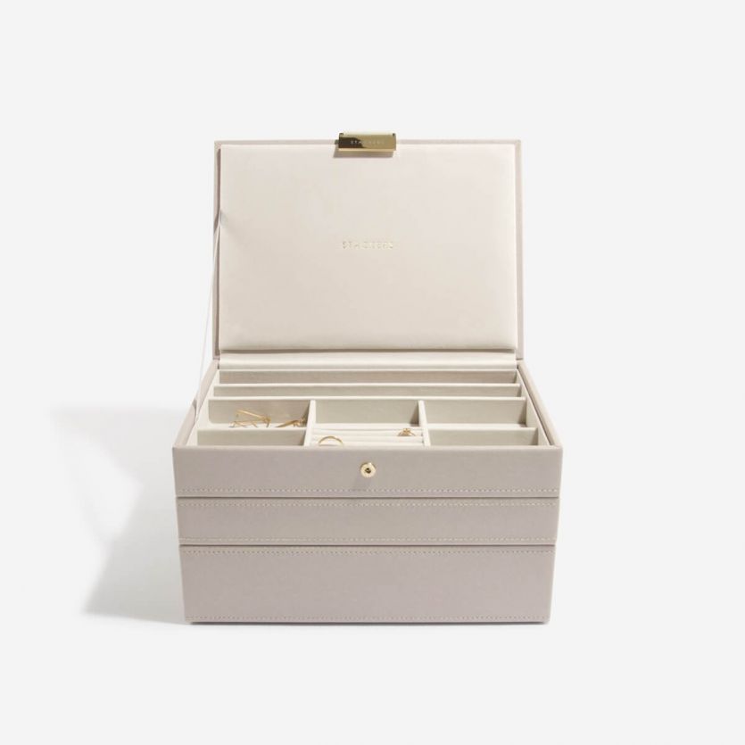 STACKERS / CLASSIC JEWELRY BOX 3-SET (GREIGE)