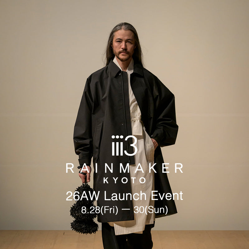 【26AW RAINMAKER POPUP SHOP開催のお知らせ】