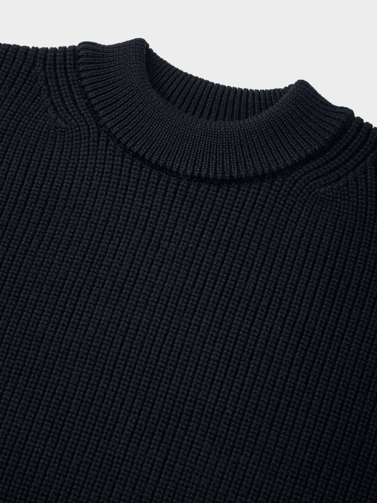 THE DAY / MERINO WOOL CREWNECK KNIT (BLACK)