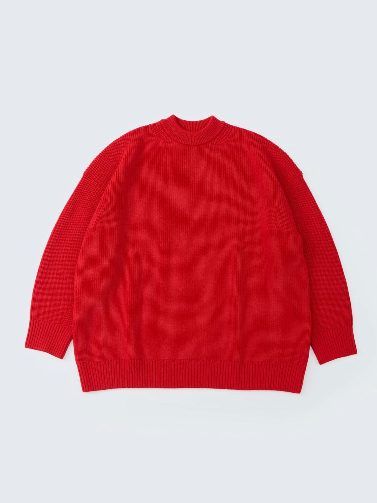 THE DAY / MERINO WOOL CREWNECK KNIT (RED)