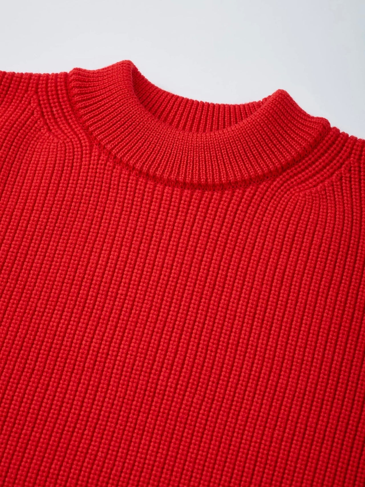 THE DAY / MERINO WOOL CREWNECK KNIT (RED)