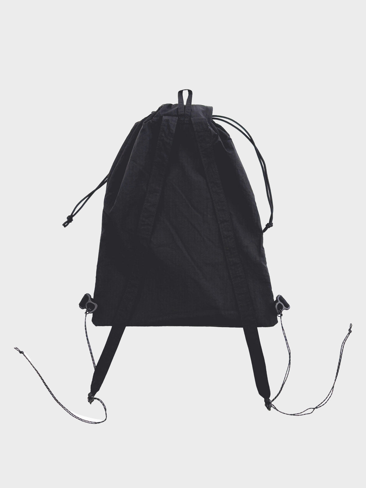 SOMEWHERE OUTSIDE HIKING COMPANY / HOODED GYM SACK (BLACK)