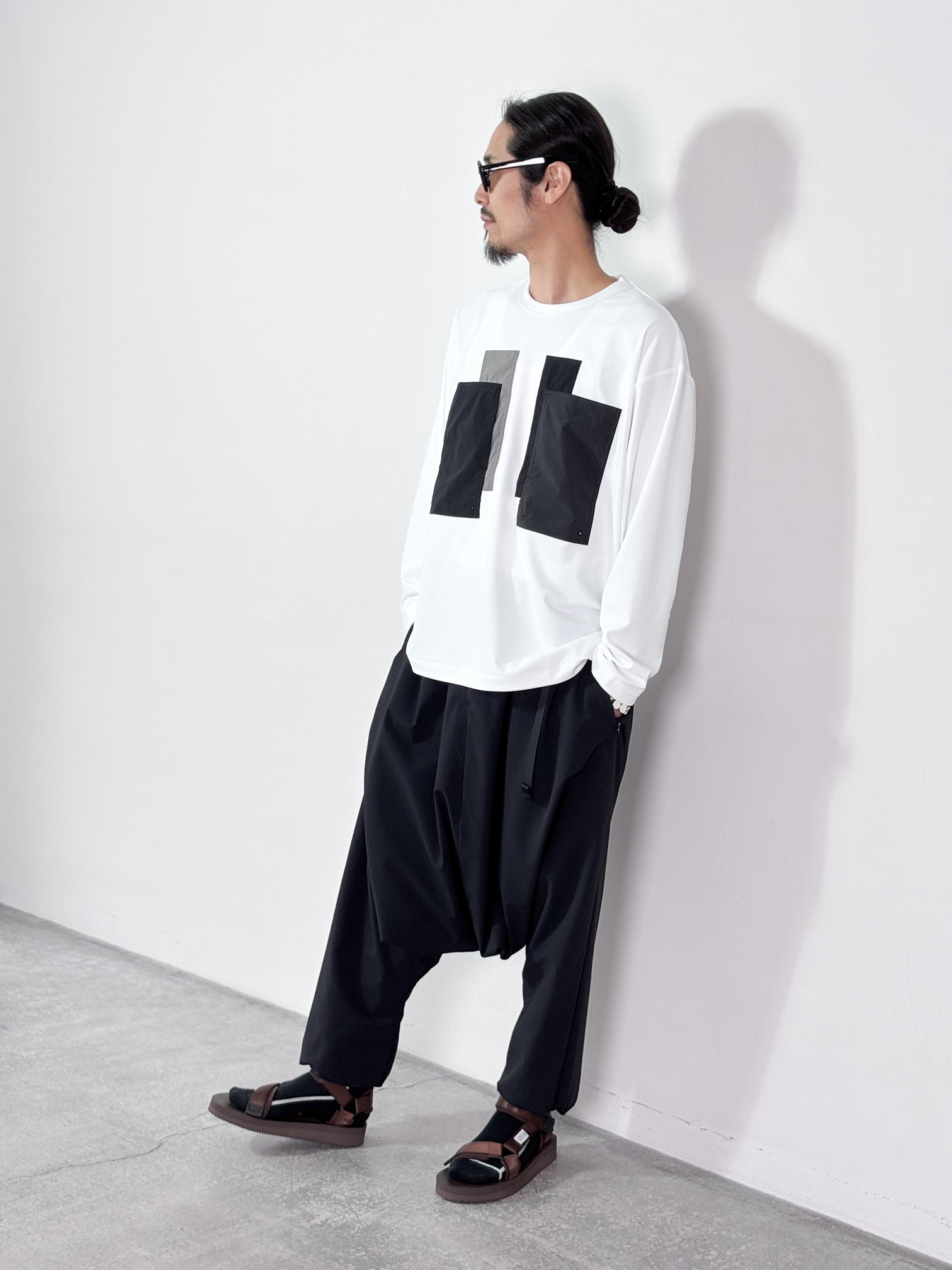 FUMITO GANRYU / AIRY SHALWAR (BLACK)