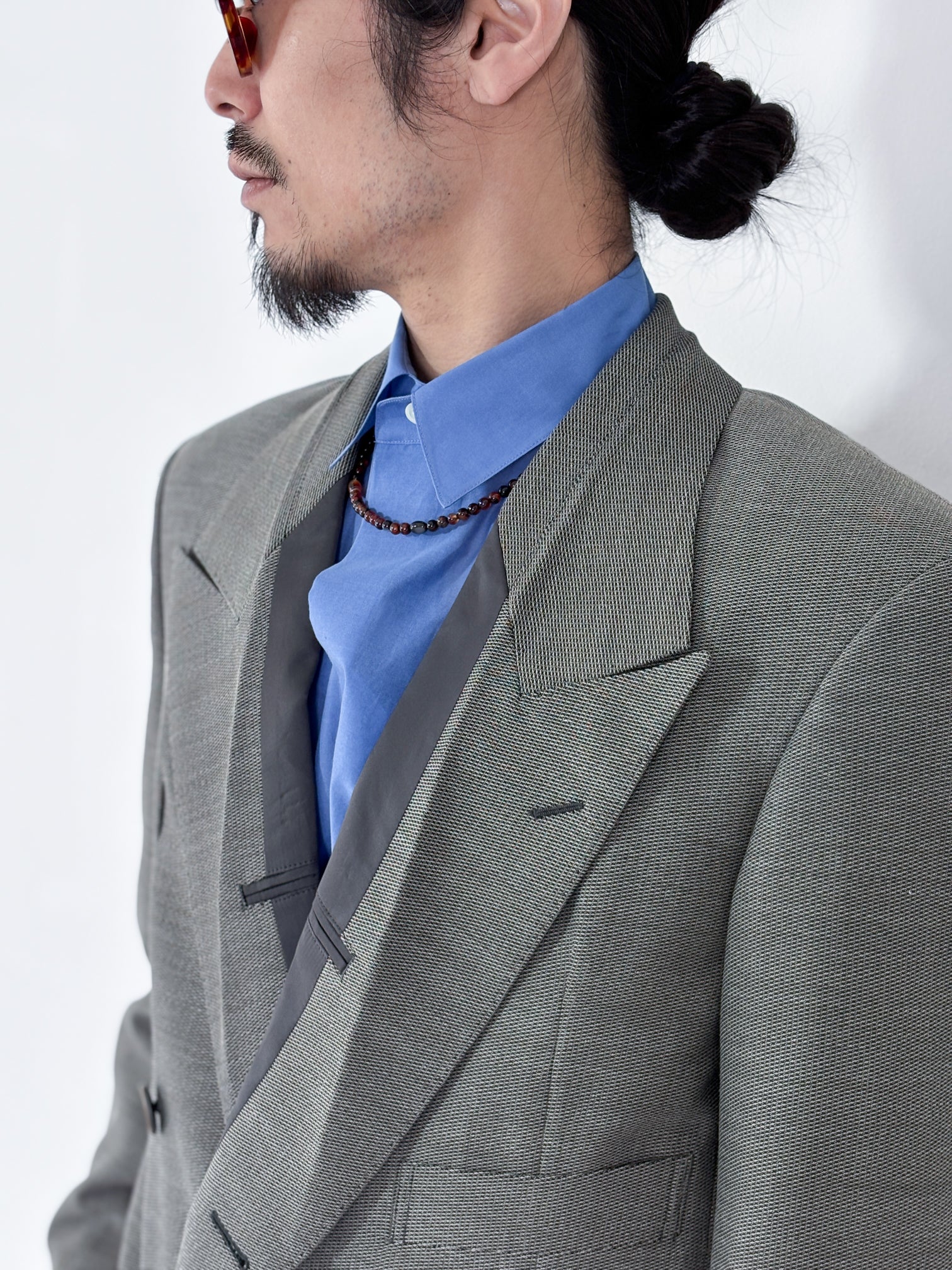 SOSHIOTSUKI / INSIDE LAPEL JACKET (GREY)