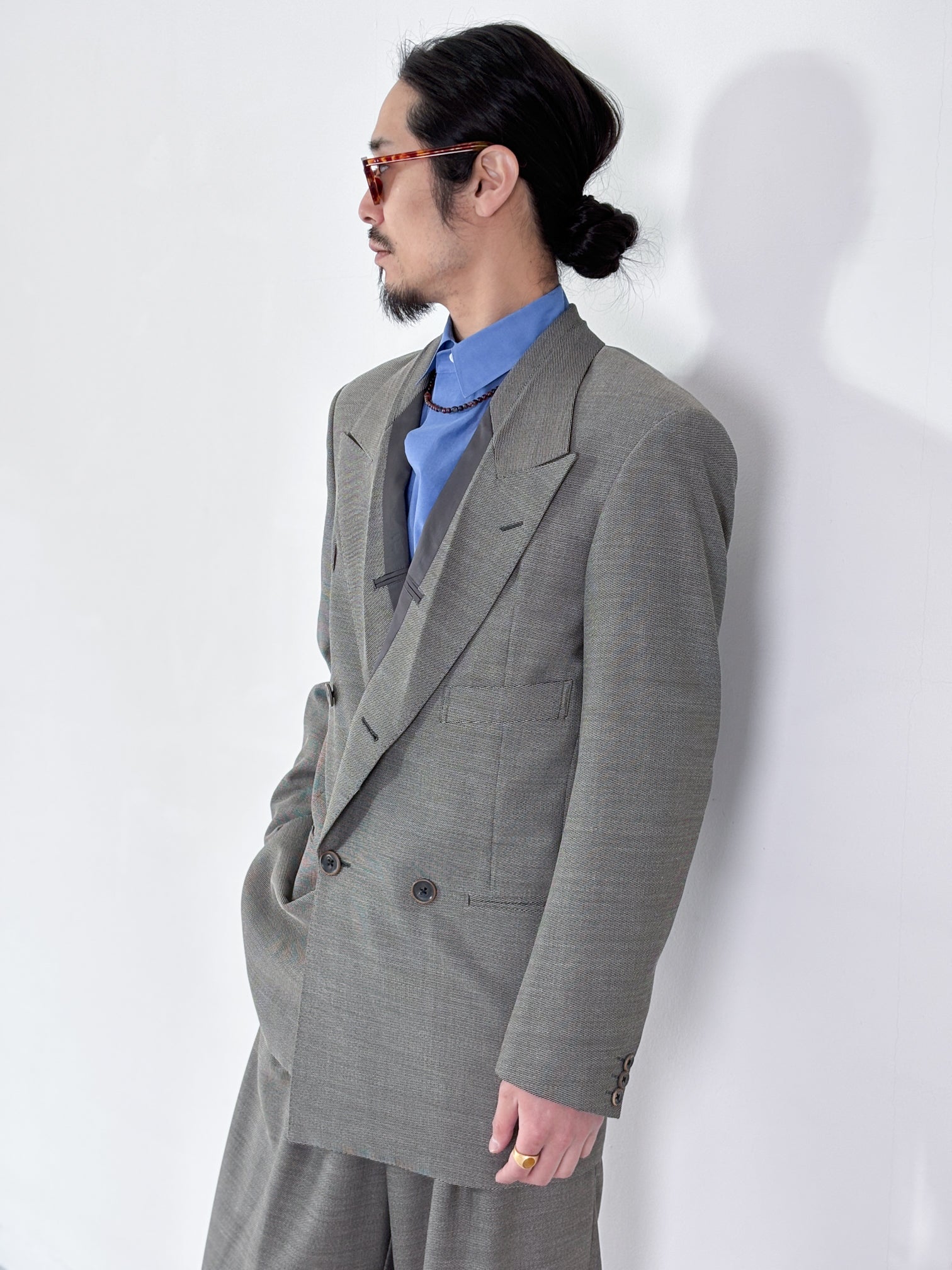 SOSHIOTSUKI / INSIDE LAPEL JACKET (GREY)
