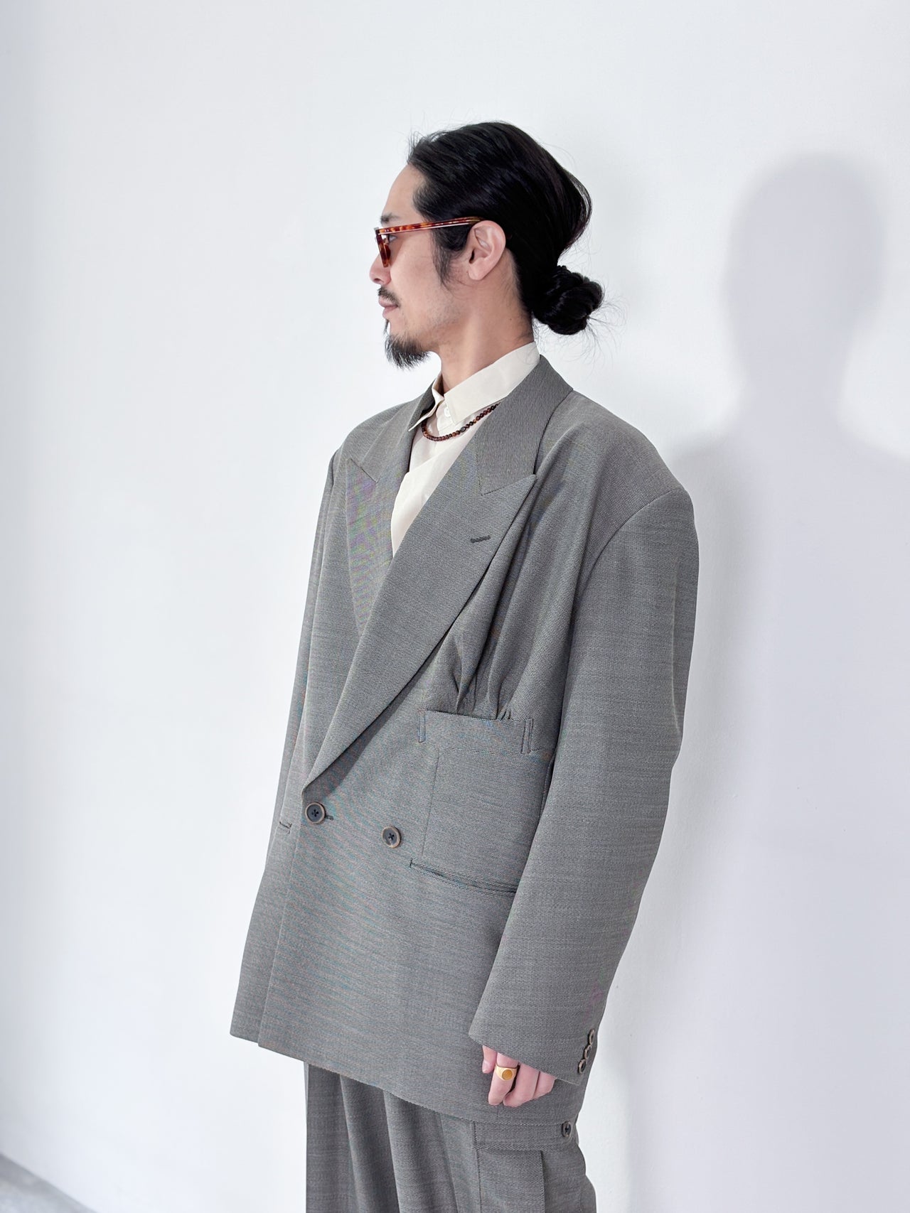 【4月25日(土)12:00販売開始】SOSHIOTSUKI / STUFFED POCKET JACKET (GREY)