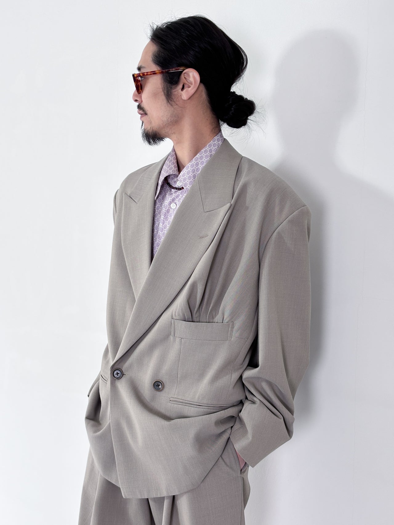 【4月25日(土)12:00販売開始】SOSHIOTSUKI / STUFFED POCKET JACKET (BEIGE)