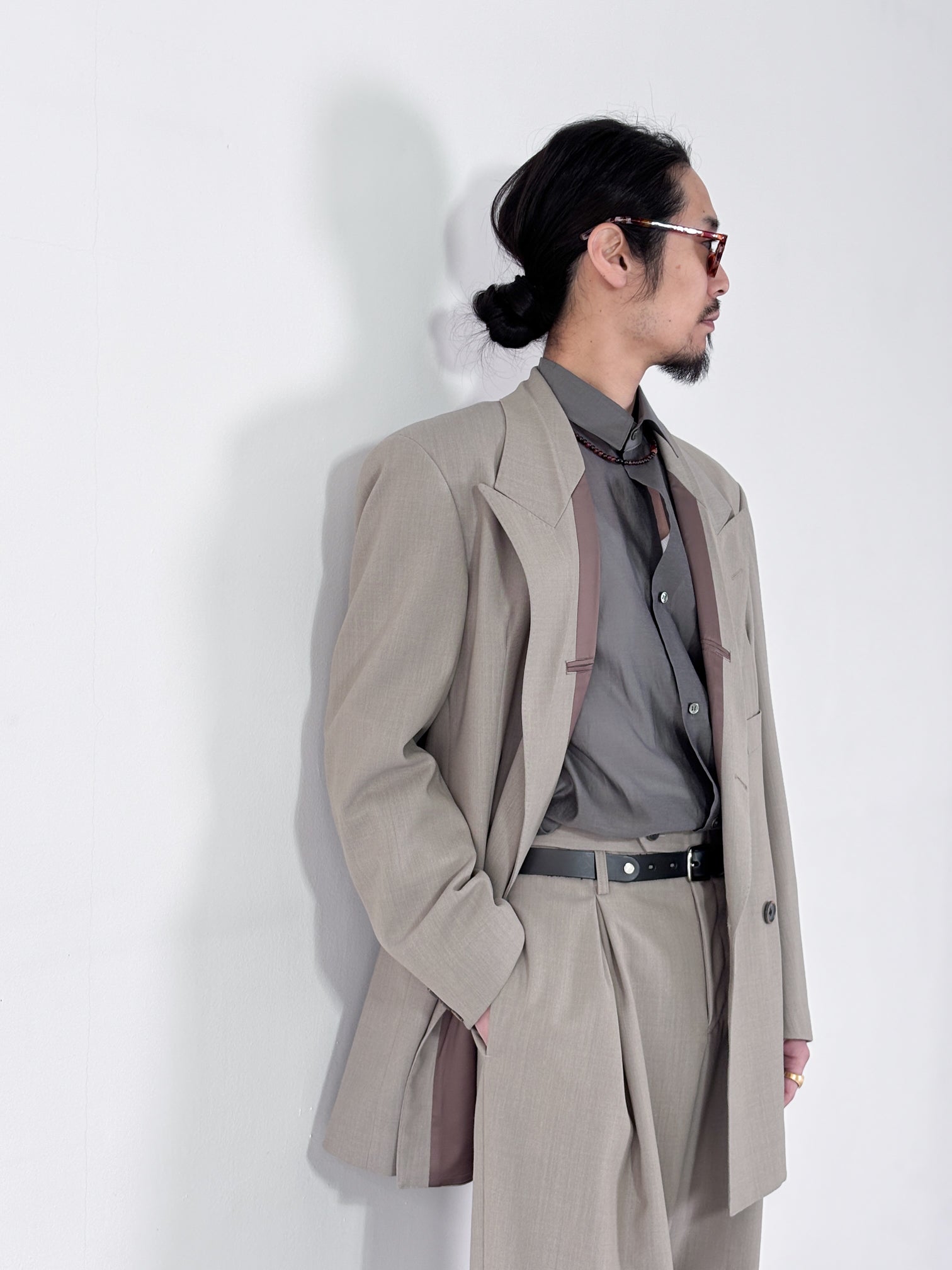 20%OFF】SOSHIOTSUKI / INSIDE LAPEL JACKET (BEIGE)
