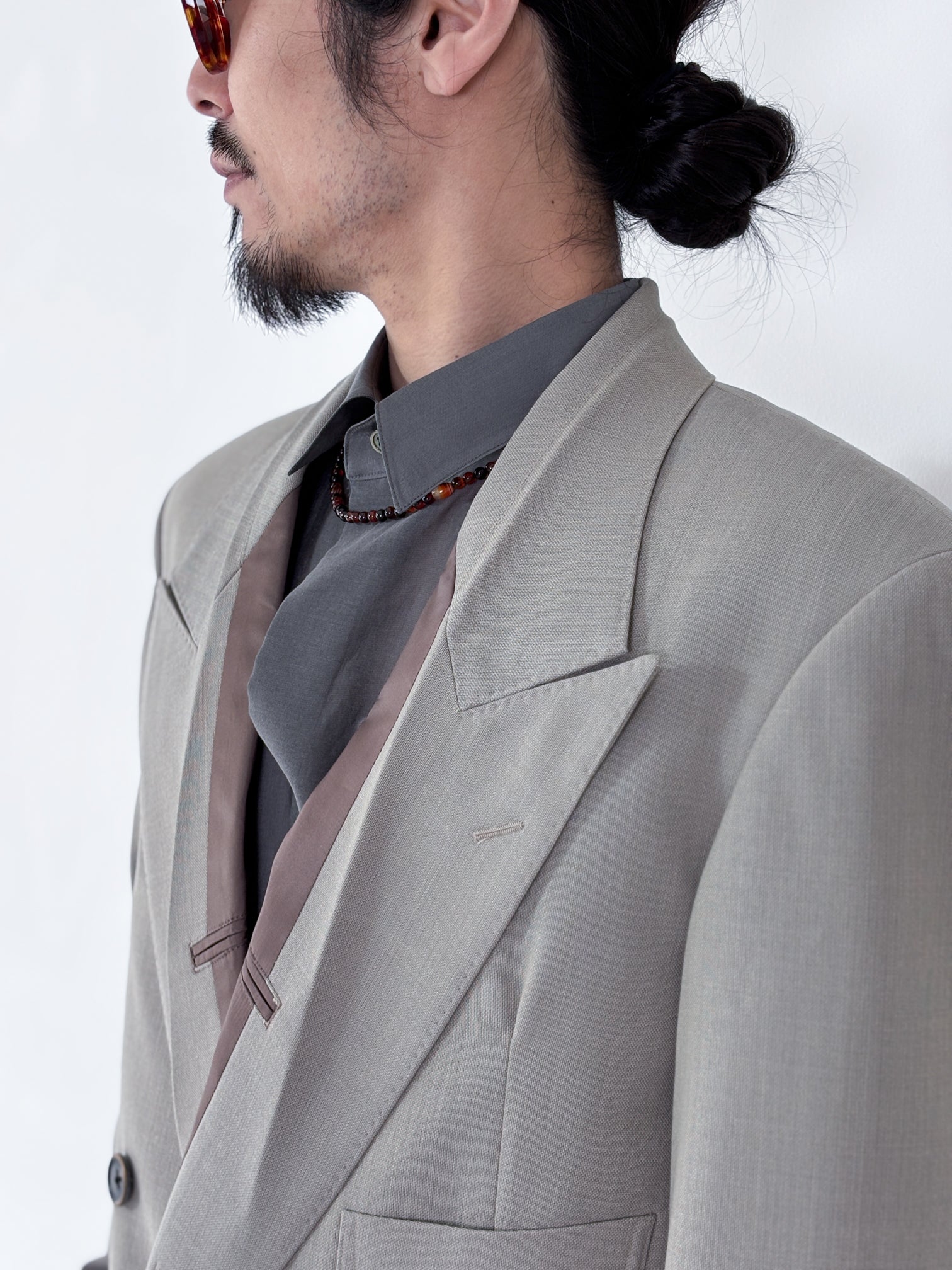 20%OFF】SOSHIOTSUKI / INSIDE LAPEL JACKET (BEIGE)