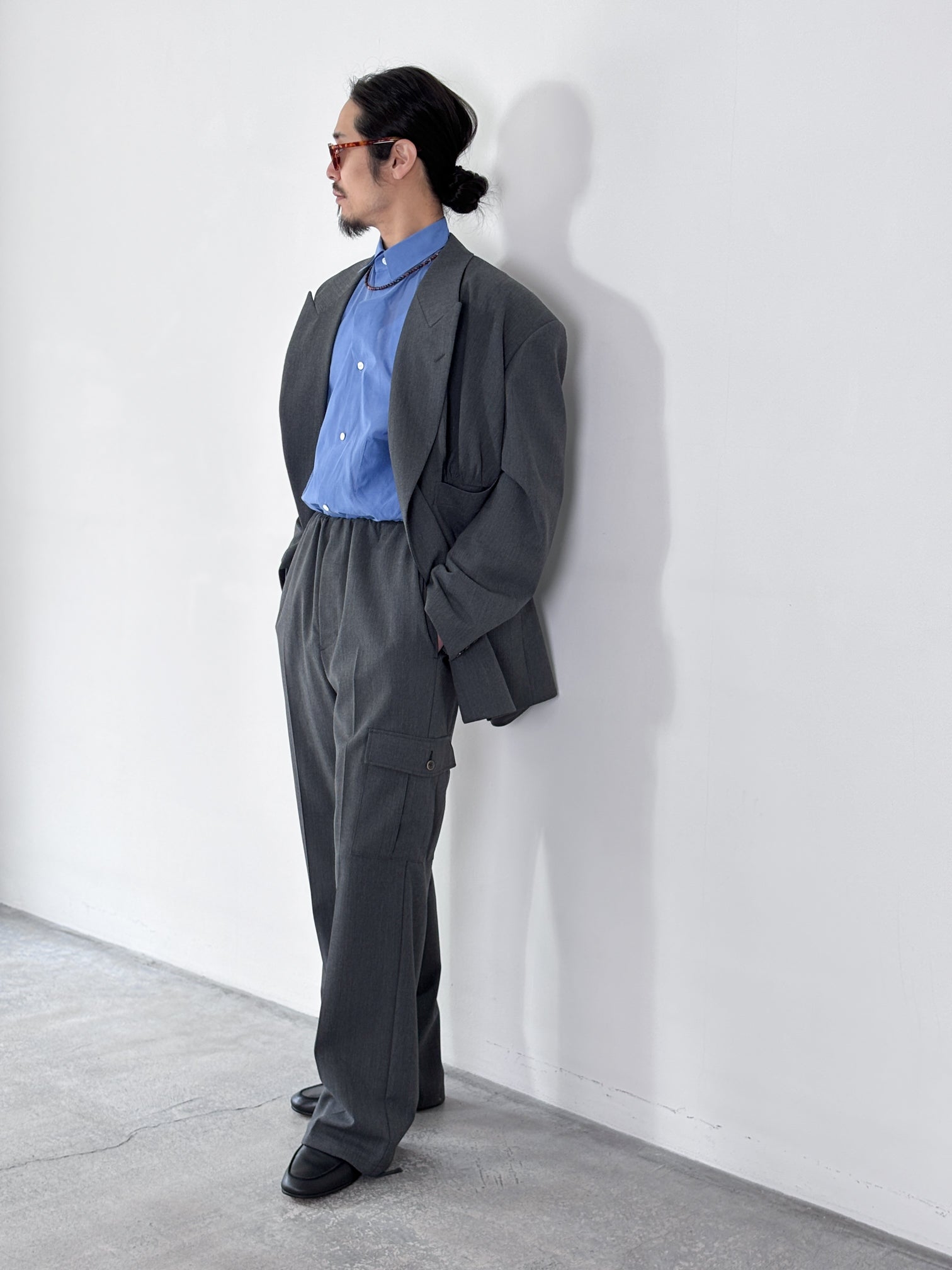 SOSHIOTSUKI / STUFFED POCKET JACKET (DARK GREY)