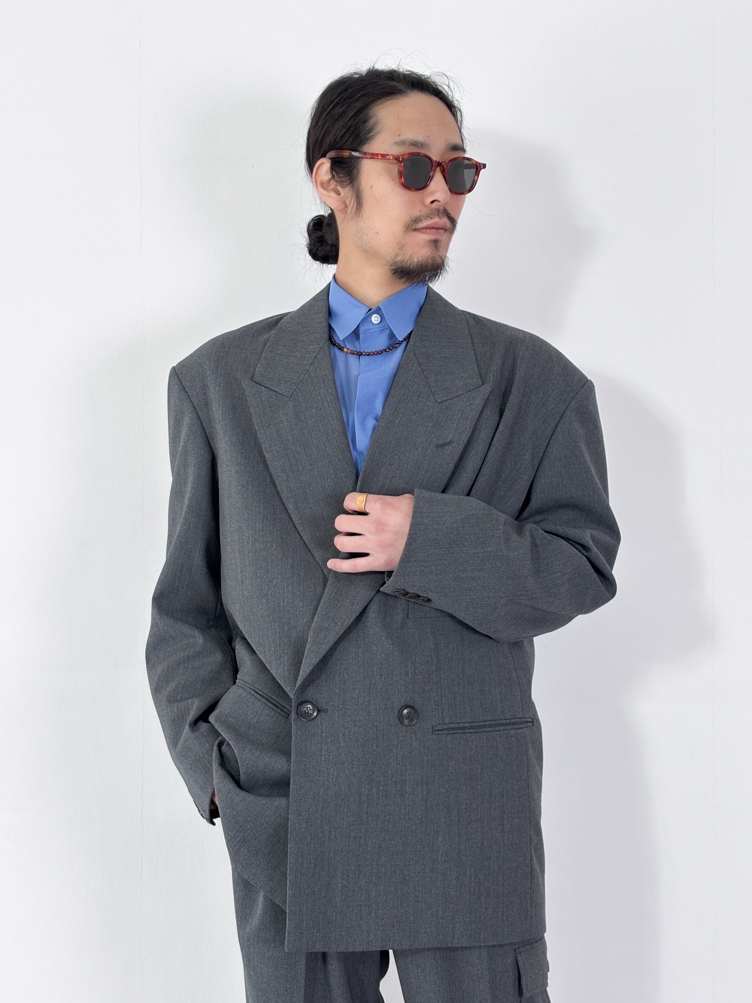 ジャケット・アウター SOSHIOTSUKI GAITOU S21SSCT01 SOSHIOTSUKI / STUFFED POCKET JACKET (DARK GREY)