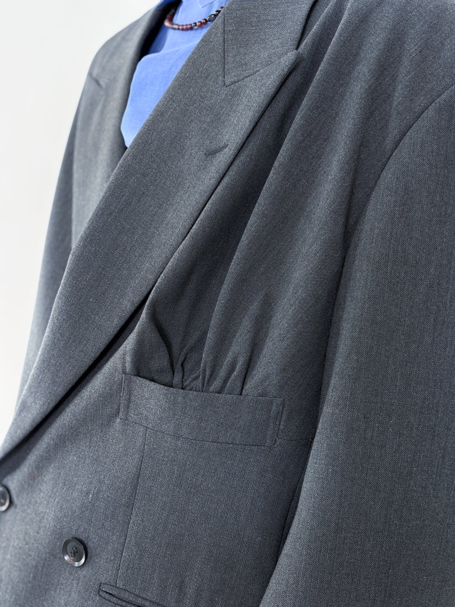 SOSHIOTSUKI / STUFFED POCKET JACKET (DARK GREY)
