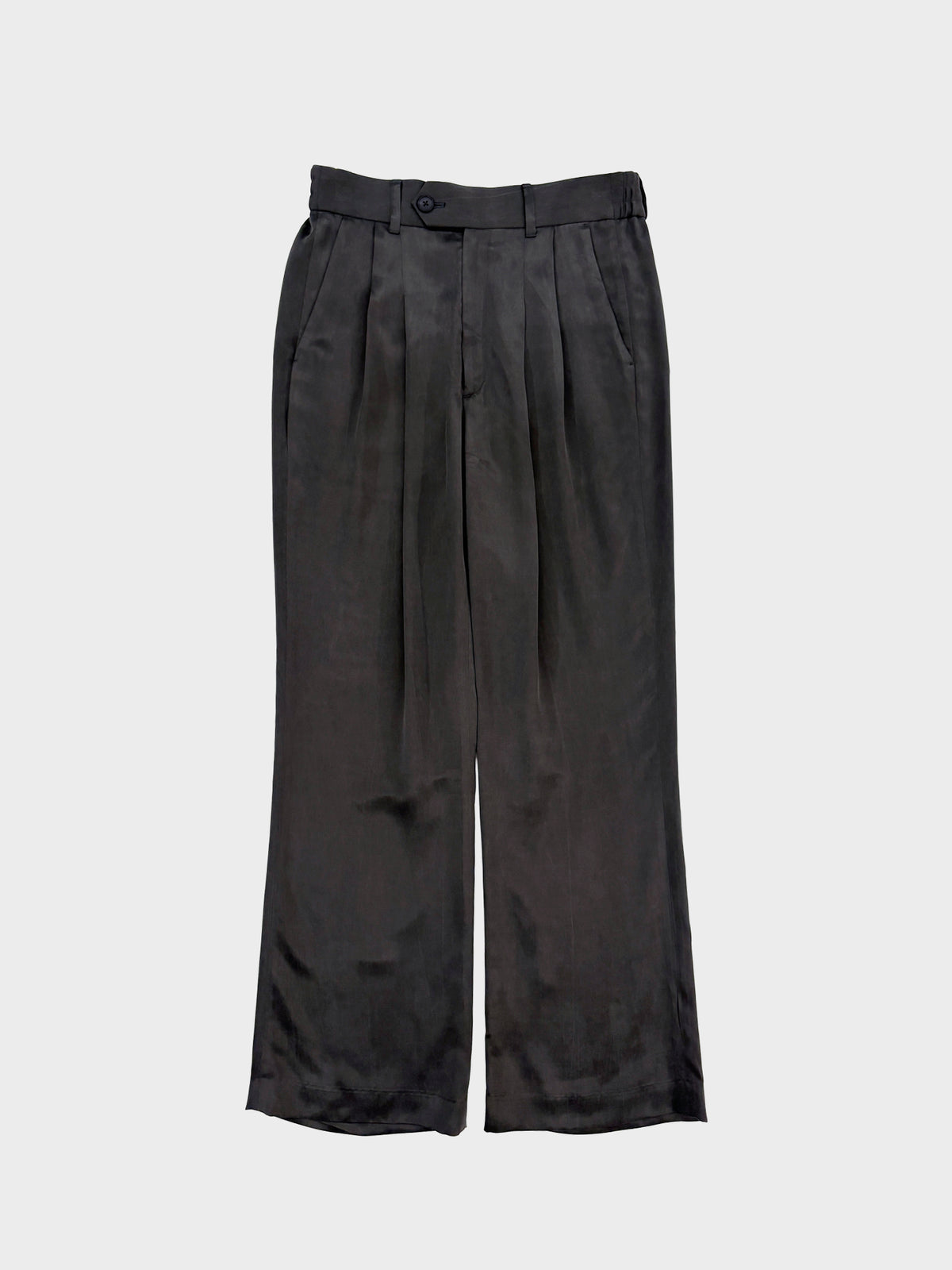 YUTASETOGAWA / 2 TUCK EASY TROUSERS (SUMI)