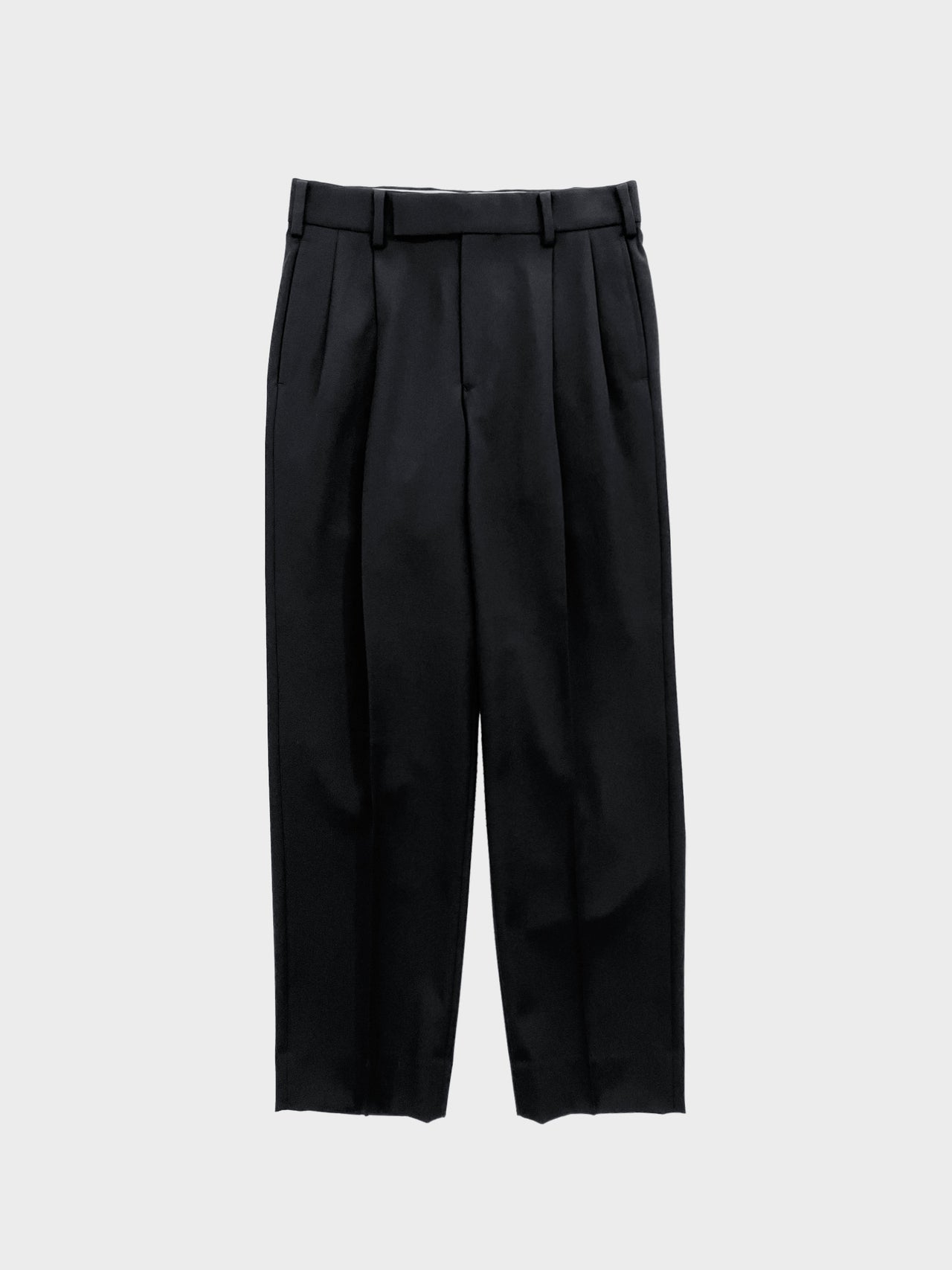 【20%OFF】WEWILL / 2 TUCK DRESS TROUSERS (BLACK)