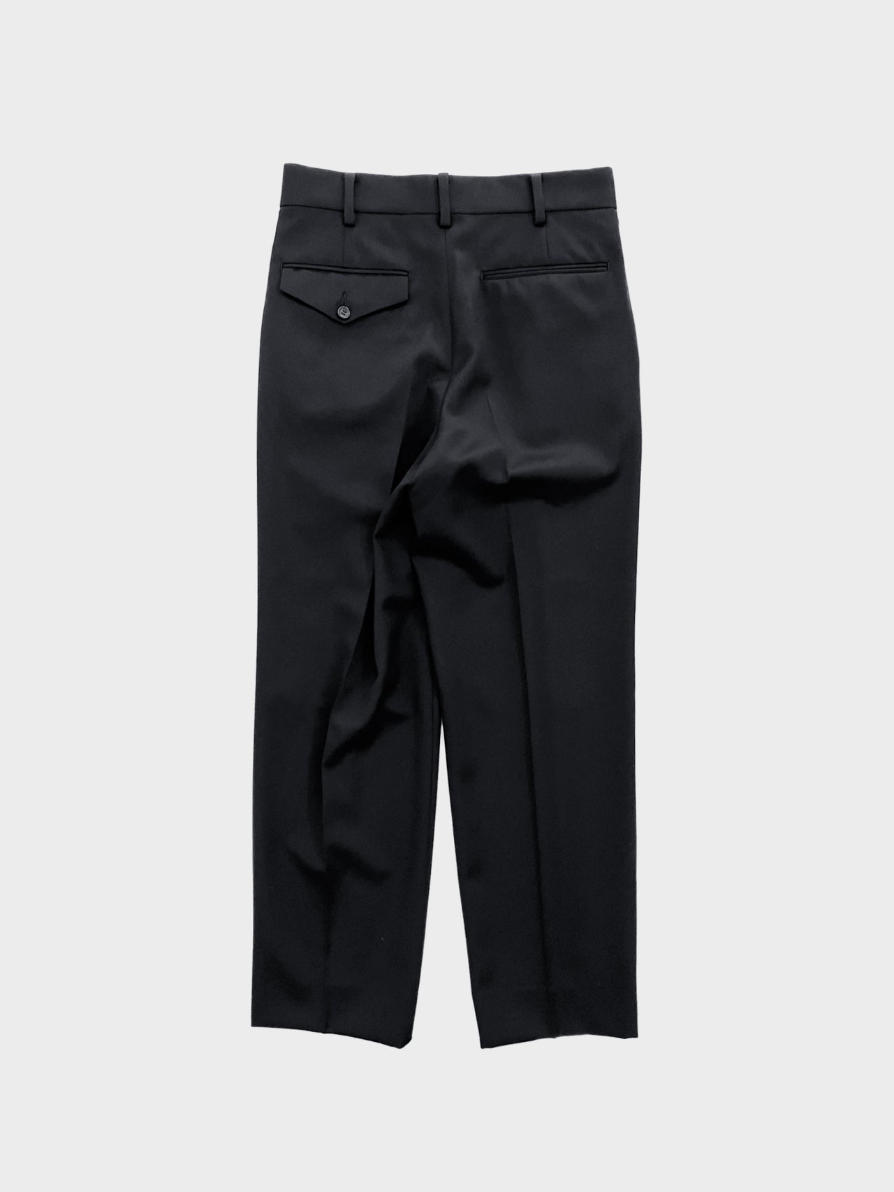 WEWILL / 2 TUCK DRESS TROUSERS (BLACK)