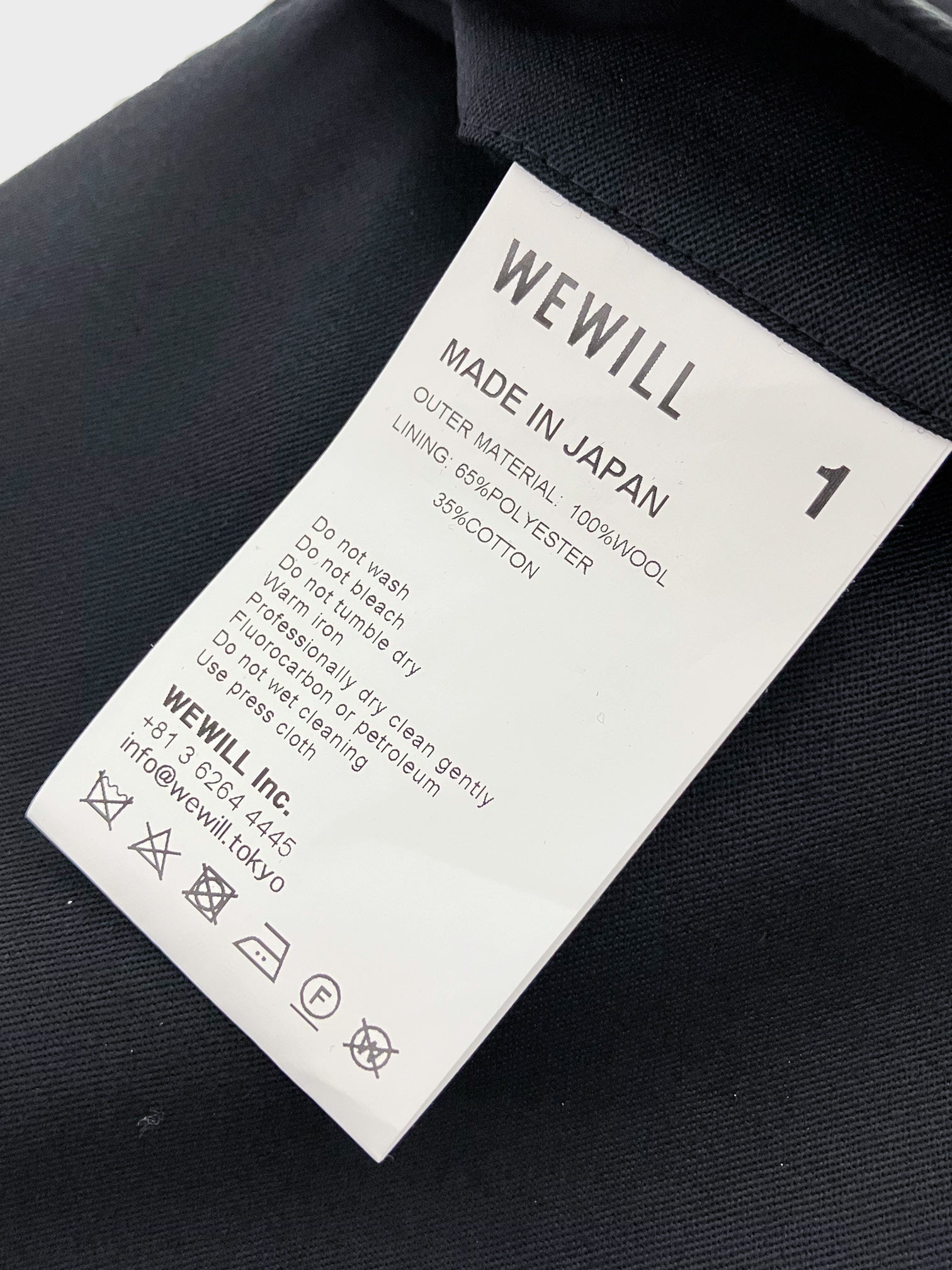 WEWILL / 2 TUCK DRESS TROUSERS (BLACK)