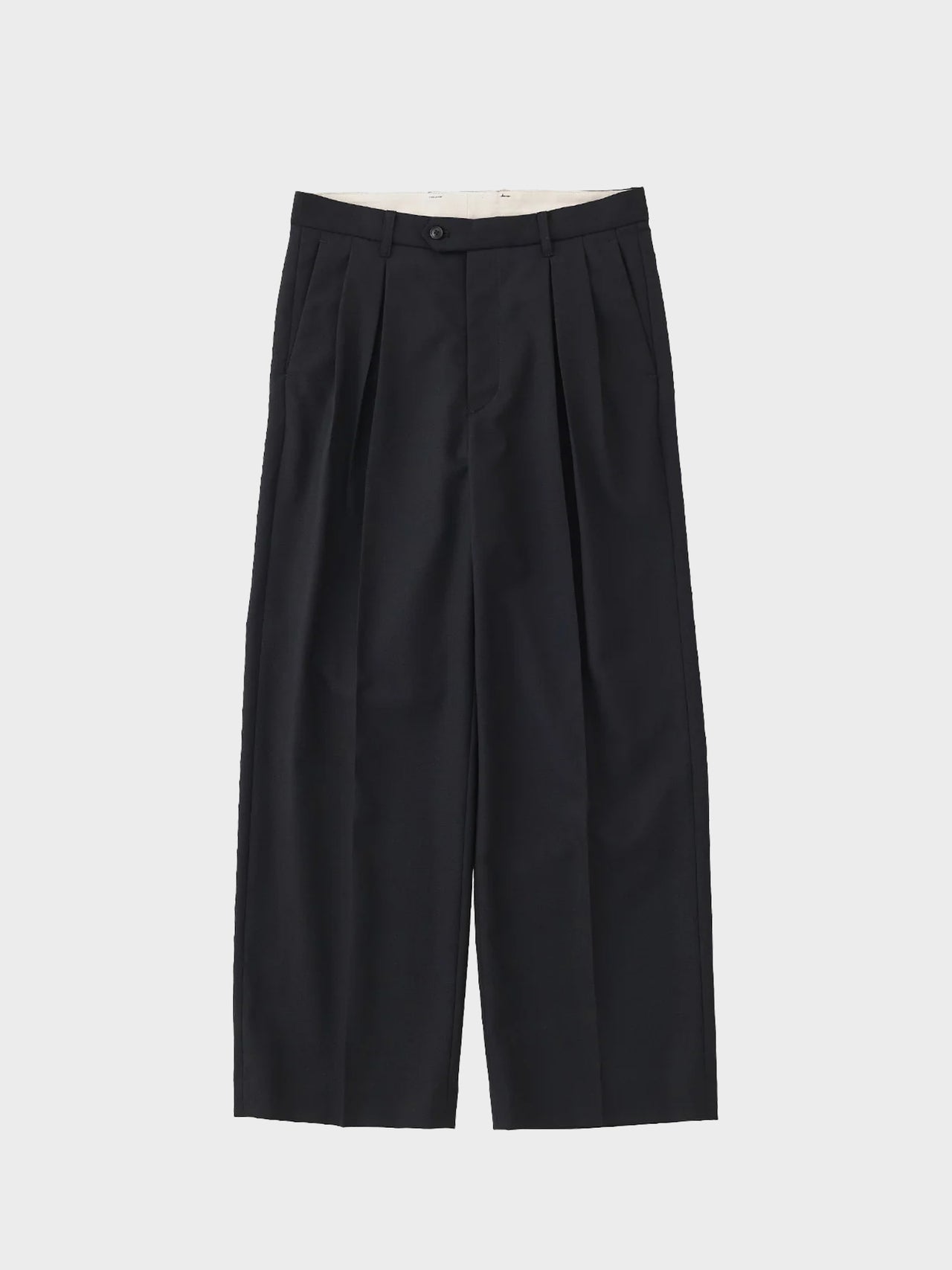 URU / 2 TUCK PANTS (BLACK)