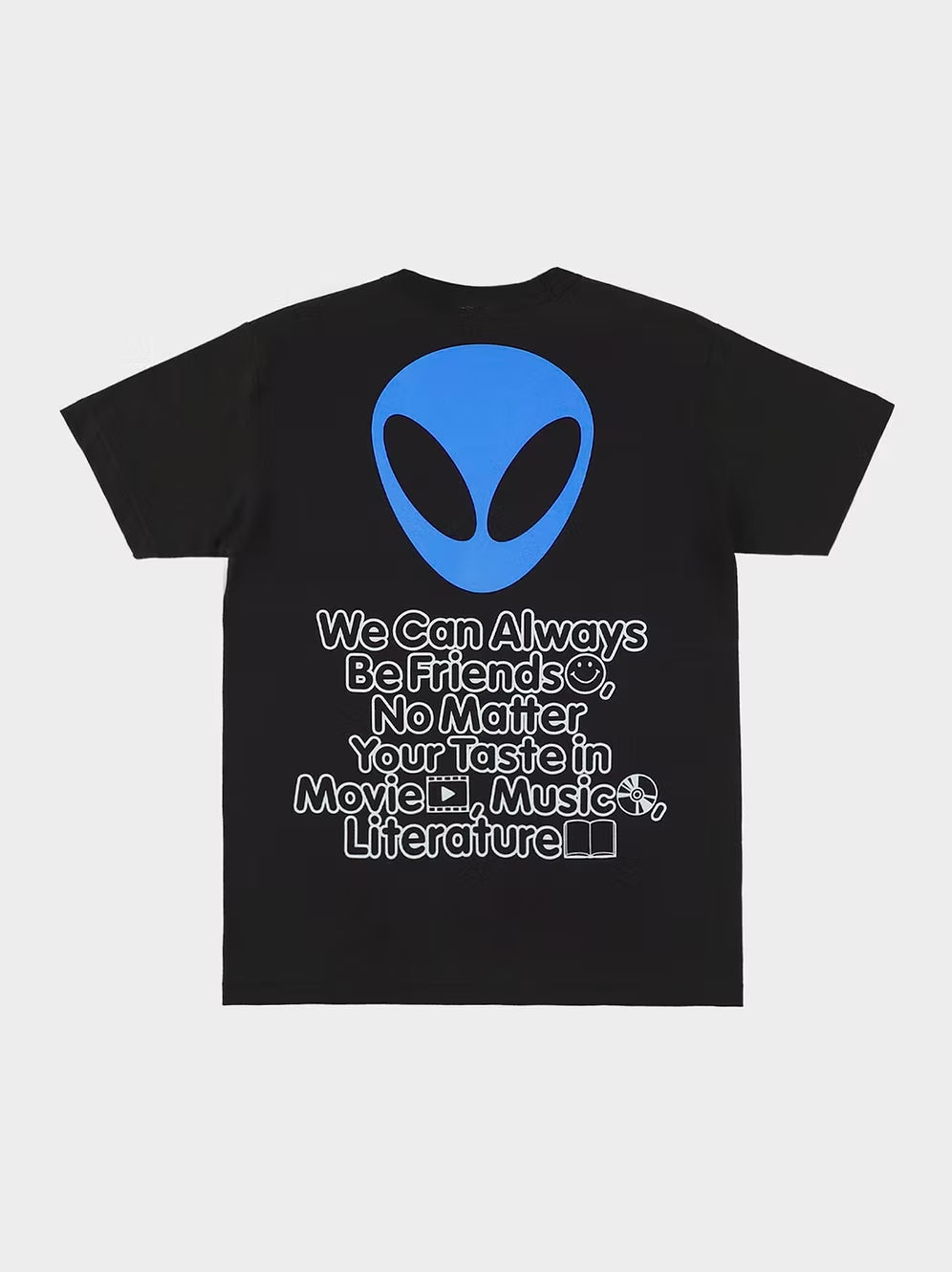 HELS / ALWAYS BE FRIEND T-SHIRT(ALIEN) (BLACK)