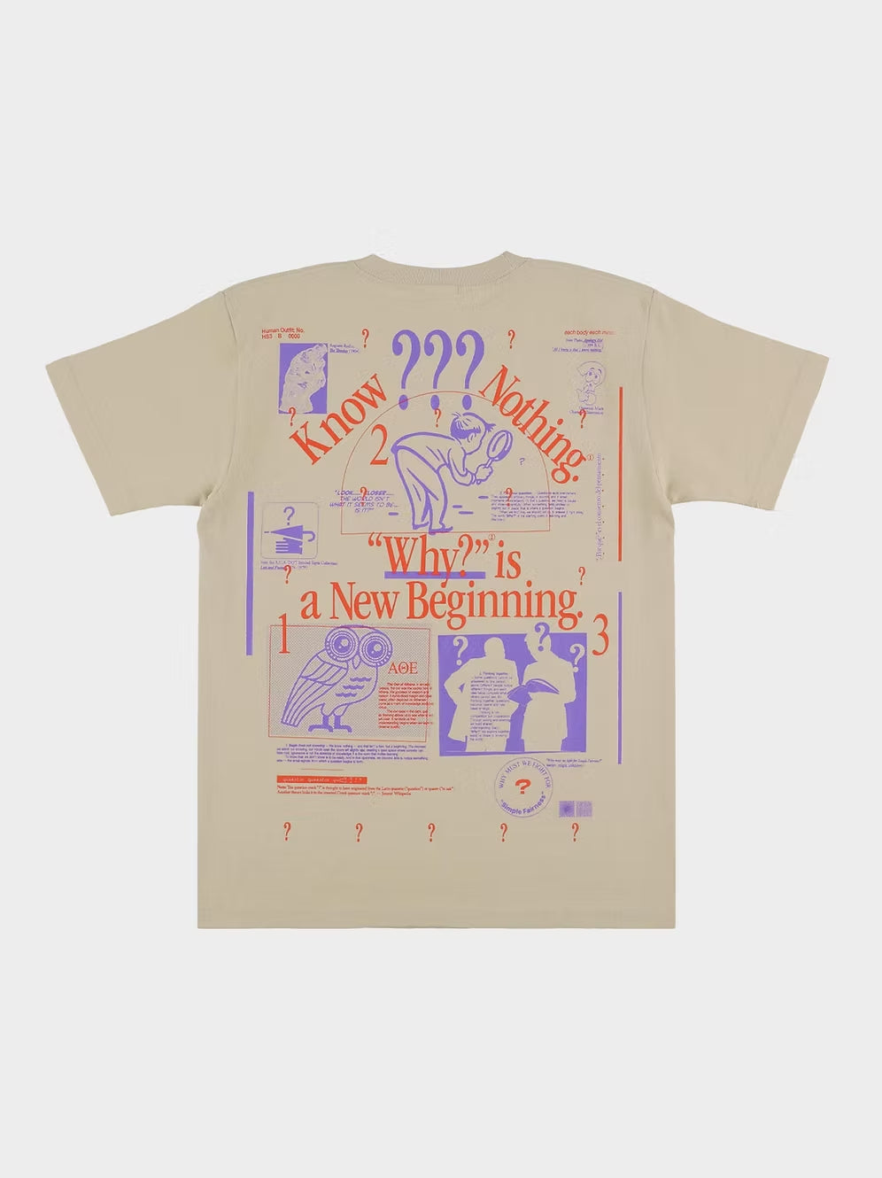 HELS / YOUR "?" T-SHIRT(STONE)