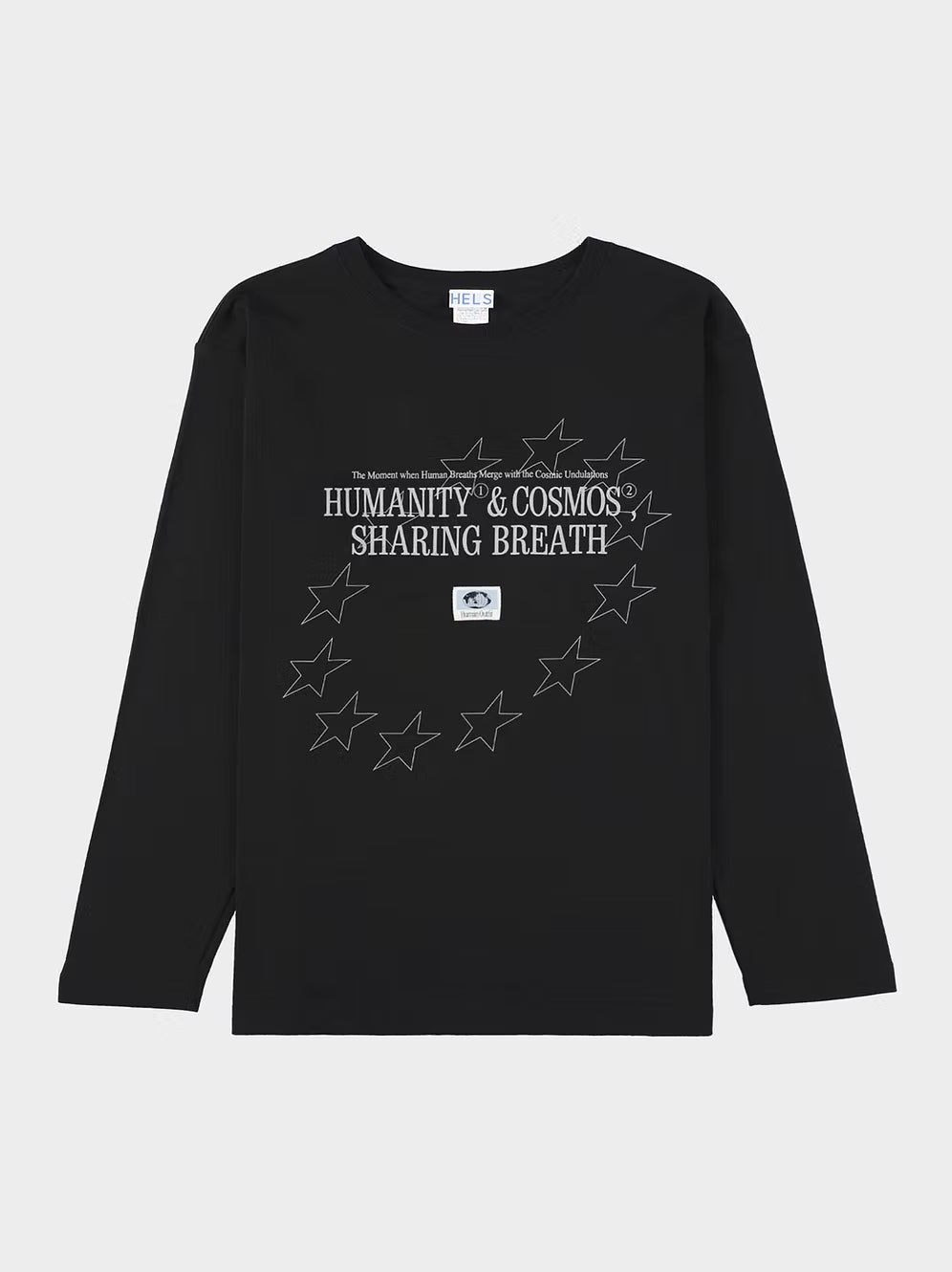 HELS / STARGAZING L/S T-SHIRT (BLACK)