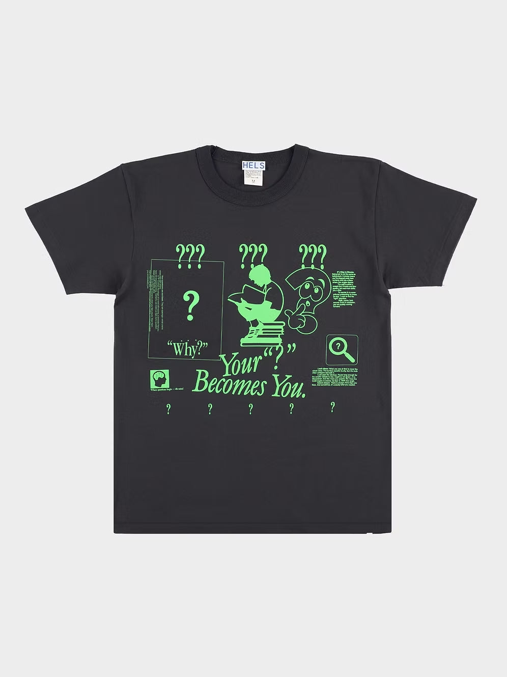 HELS / YOUR "?" T-SHIRT(BLACK)