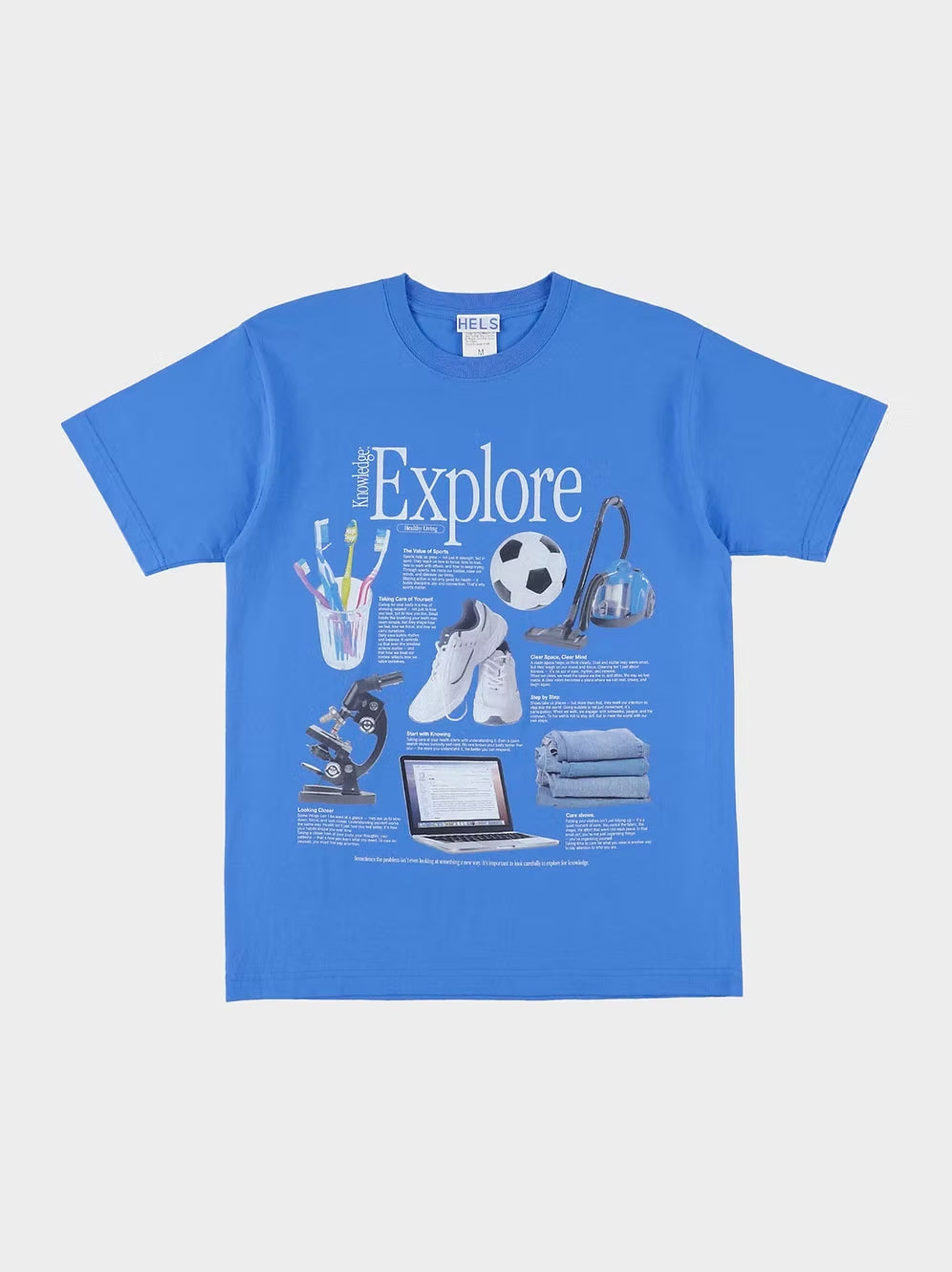 HELS / EXPLORE T-SHIRT(HEALTHY LIVING) (BLUE)
