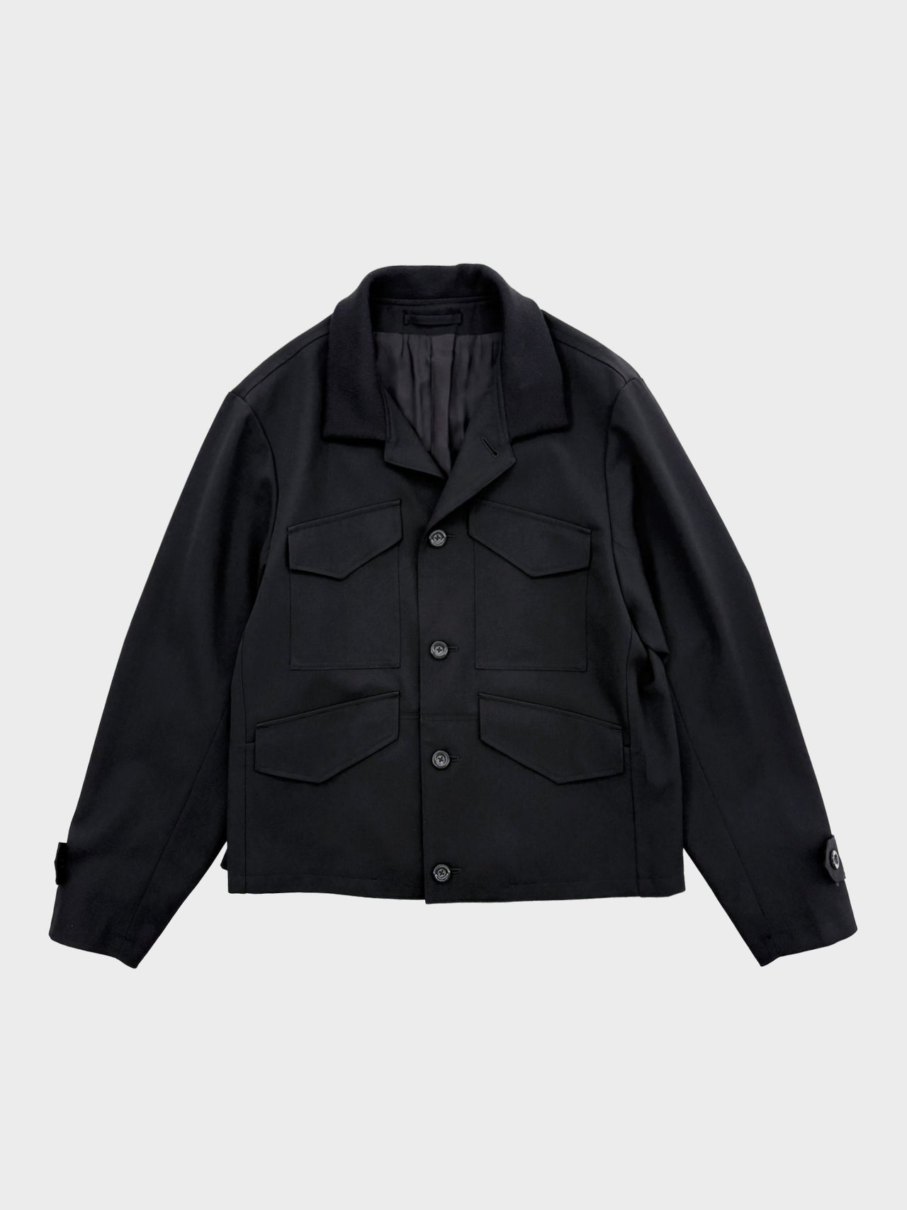 UJOH / RIB COLLAR 4 POCKETS BLOUSON (BLACK)