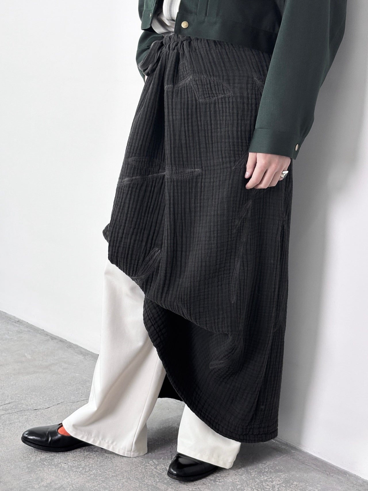 YUTASETOGAWA / CREPOM 4GAUZE FUTABA BLANKET (SUMI)