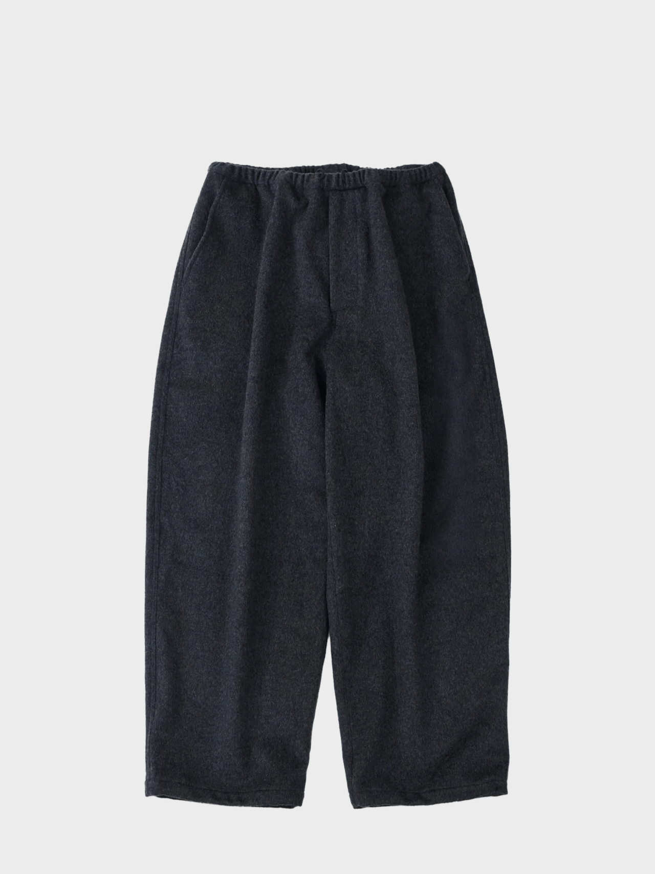 THE DAY / WOOL CASHMERE DRAWSTRING PANTS (GRAY)