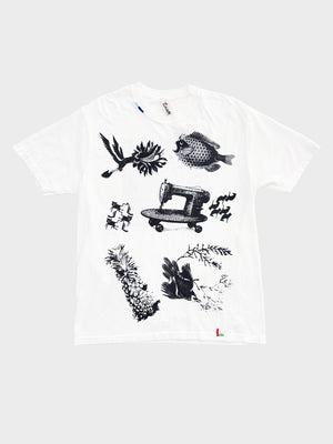 AlexanderLeeChang(LeeMake) / ALC MLT PRINT T (WHITE)