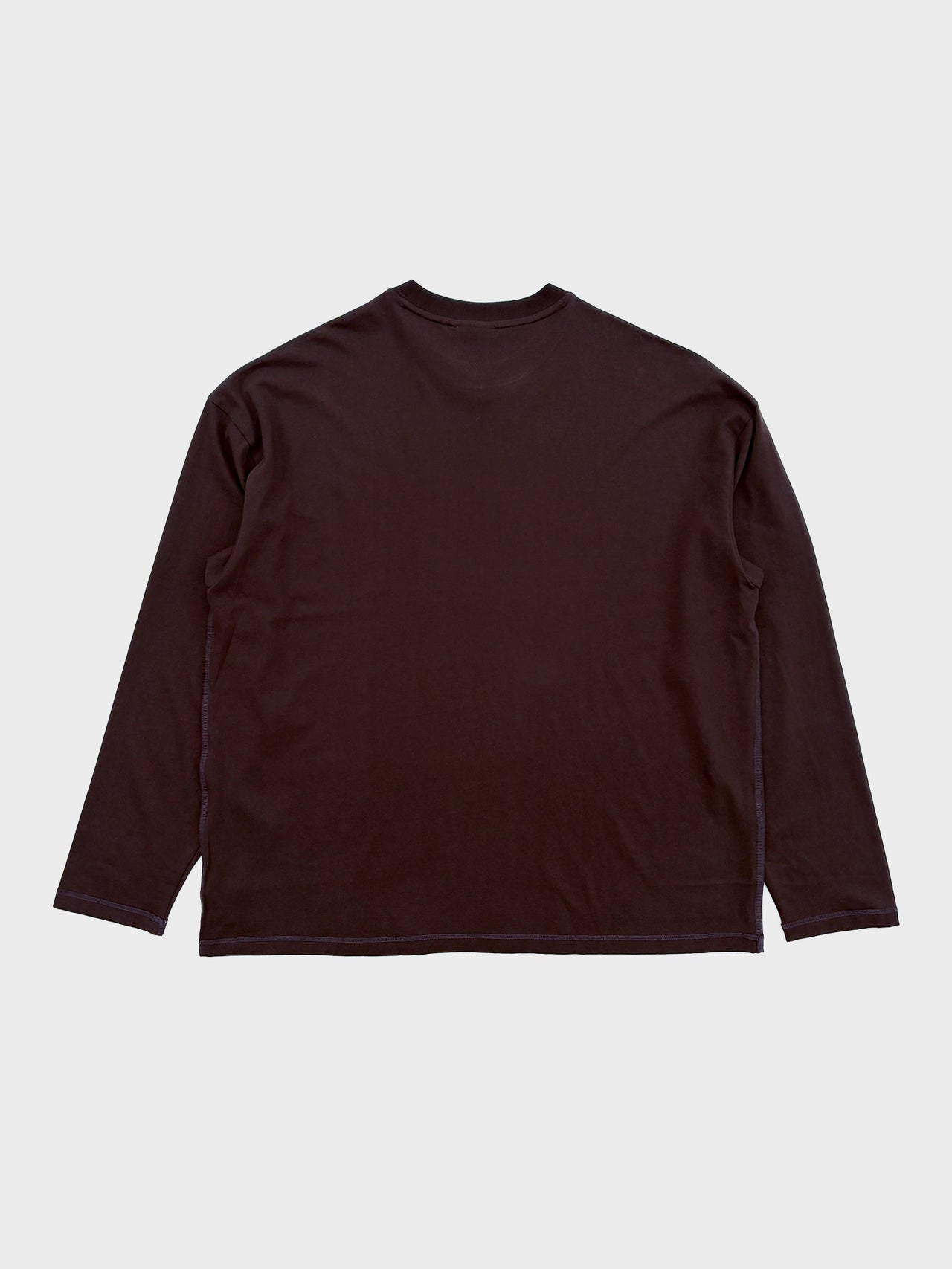 SOMEWHERE OUTSIDE HIKING COMPANY / ALL-SEEING LOGO L/SL (DARK BROWN)
