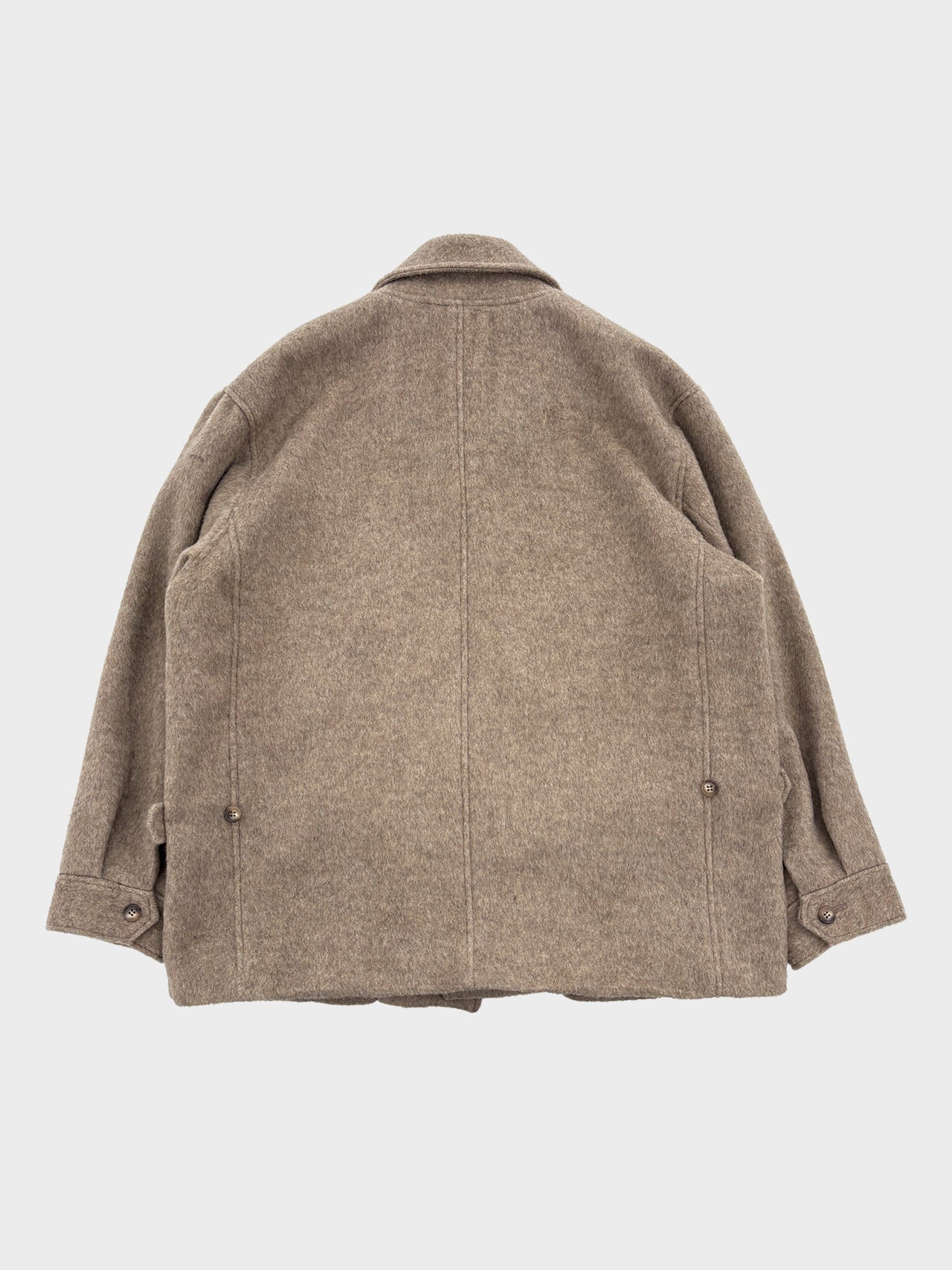 my beautiful landlet / ALPACA SHAGGY FIELD JACKET (BEIGE)
