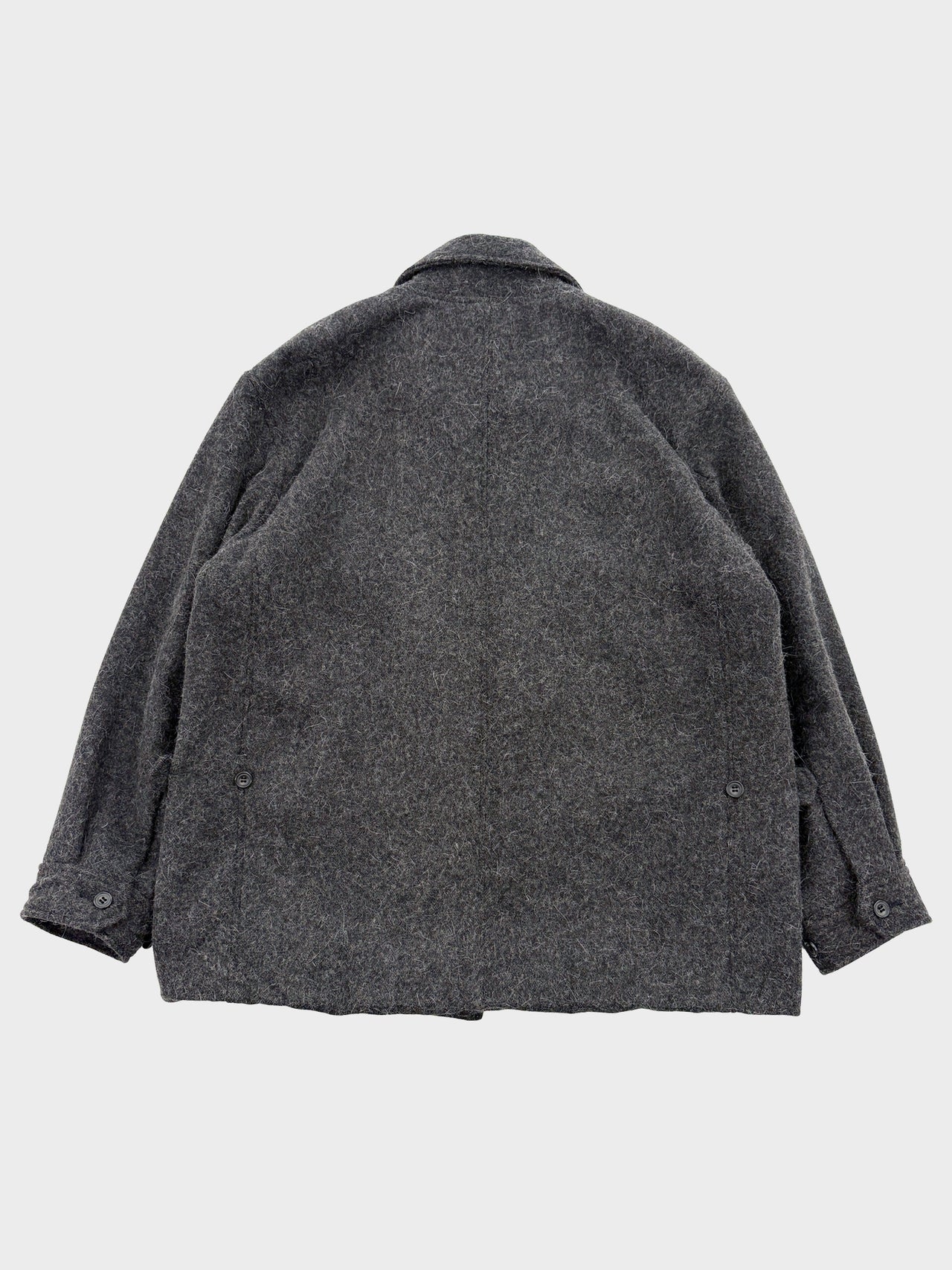 my beautiful landlet / ALPACA SHAGGY FIELD JACKET (BLACK)