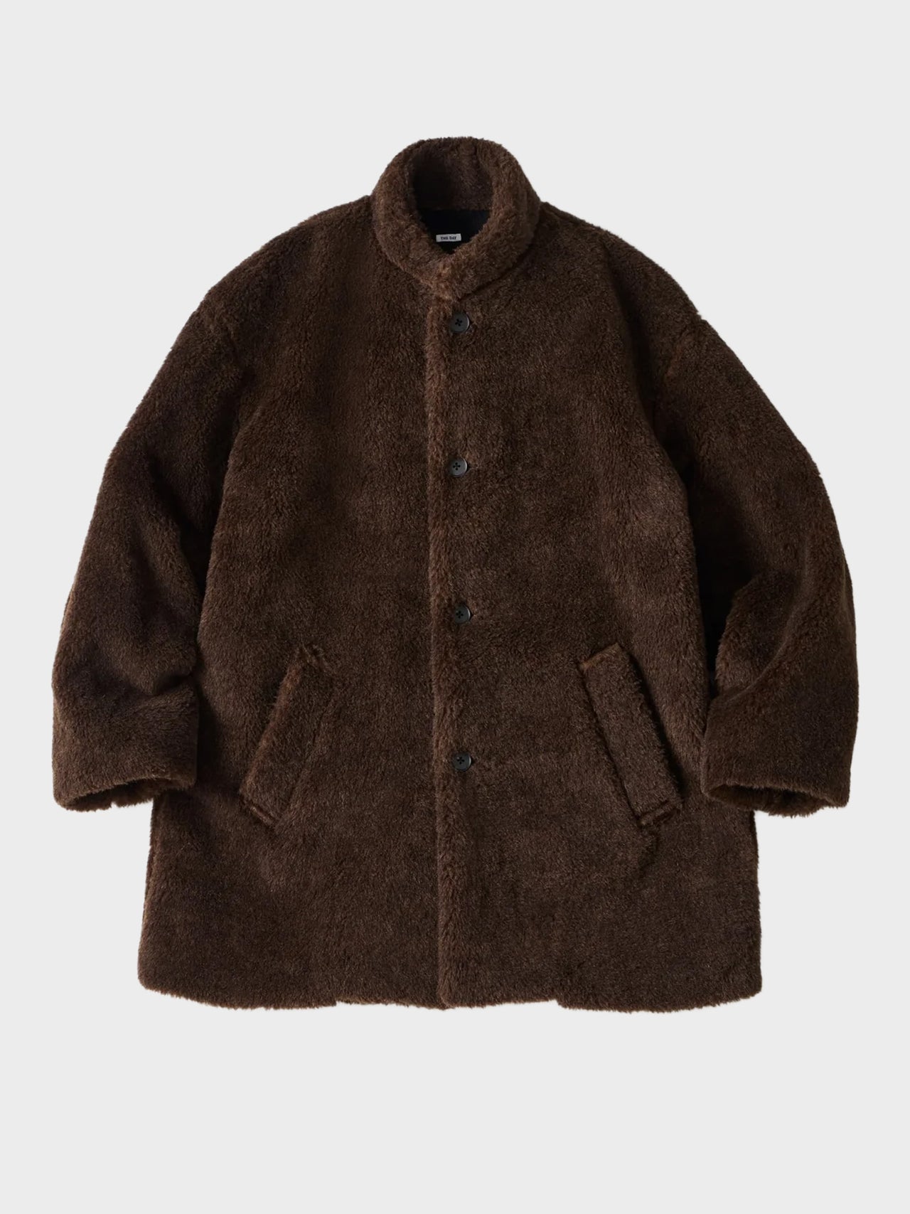 【9月上旬〜中旬入荷予定】THE DAY / ALPACA WOOL PILE COAT (BROWN)