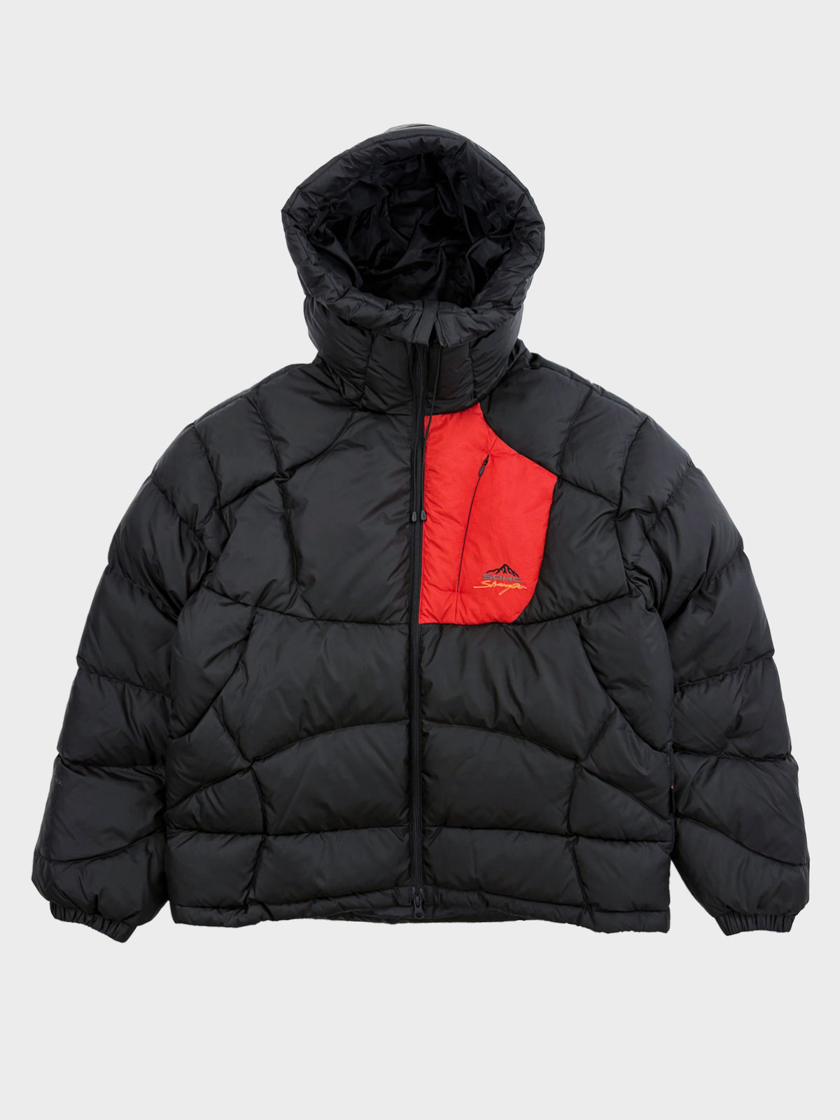 SOMEWHERE OUTSIDE HIKING COMPANY / ARCHIVAL HOOD DETAIL DOWN JACKET (BLACK)