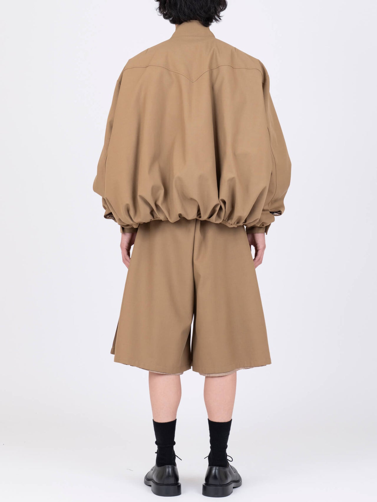 【7月上旬入荷予定】VIVIANO / GABARDINE BALLOON HARRINGTON JACKET (BEIGE)