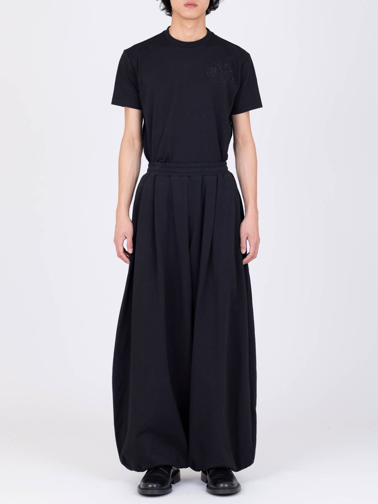 【7月上旬入荷予定】VIVIANO / JERSEY BALLOON TROUSERS (BLACK)