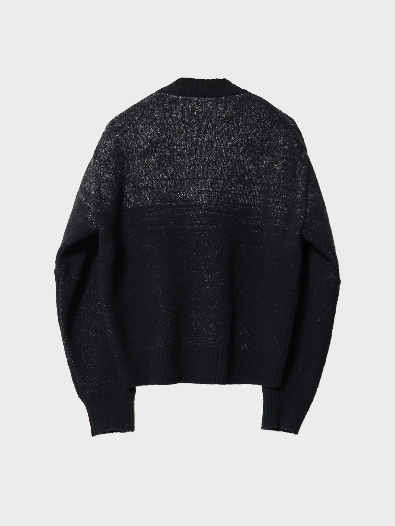 NTN / BETA CREW NECK SWEATER (BLACK×GRAY)