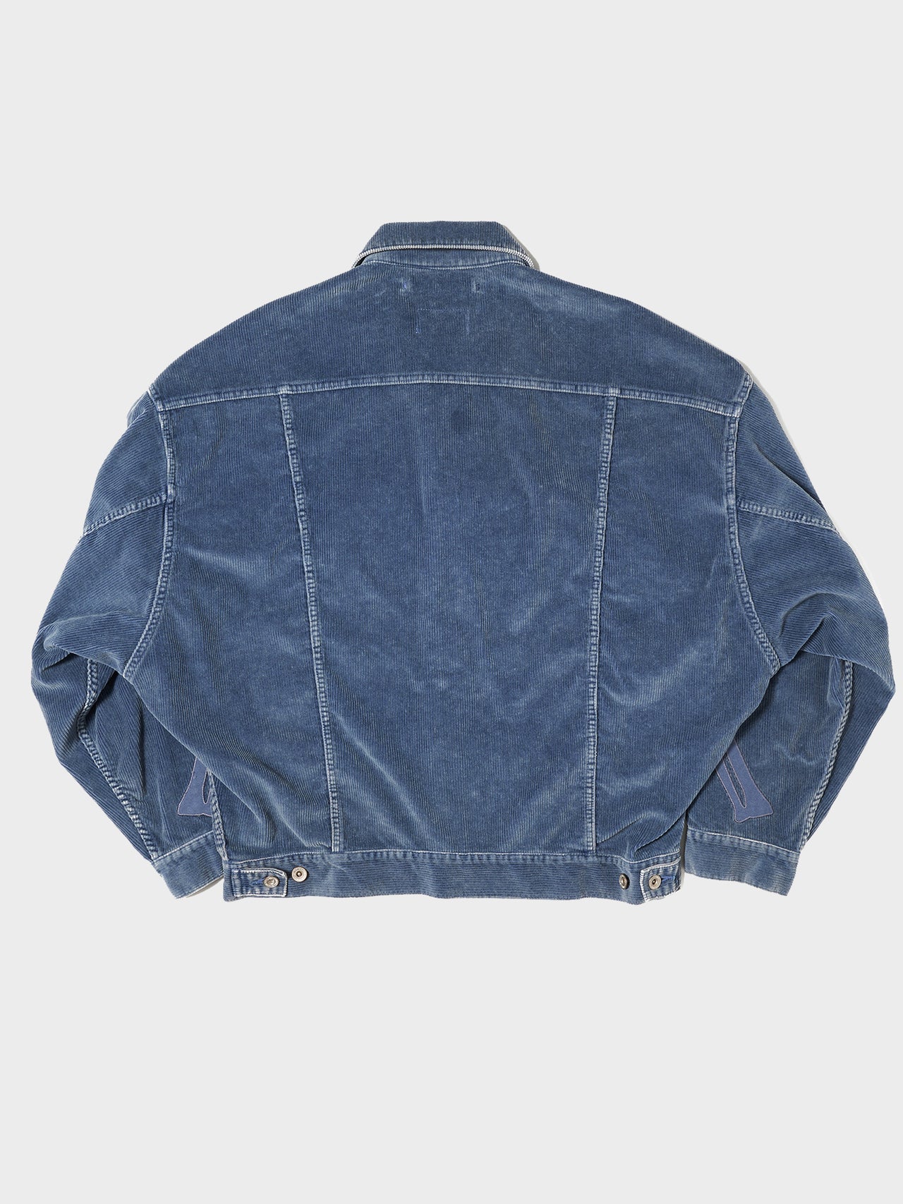 doublet / BONE APPLIQUE CORDUROY JACKET (BLUE) #23