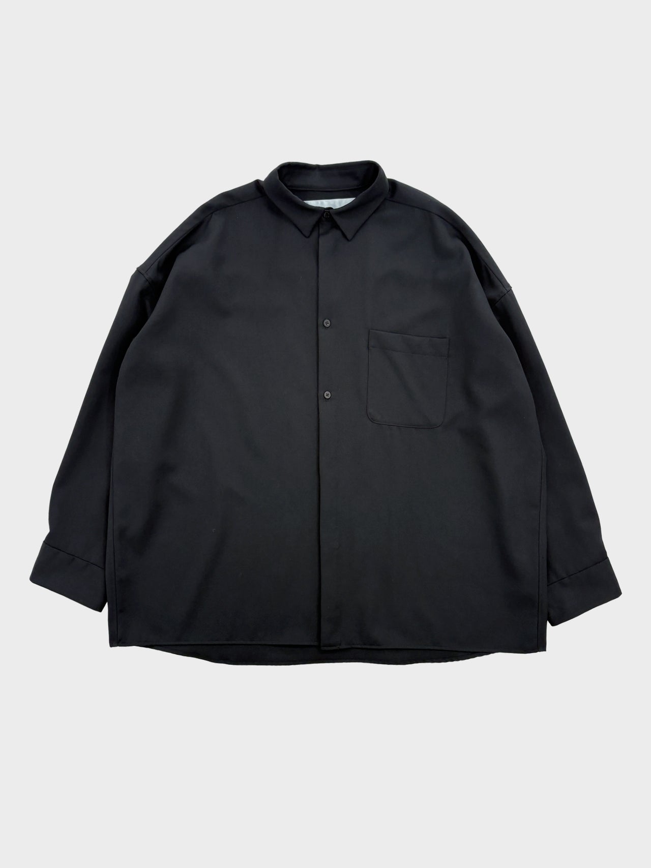 Dulcamara / よそいきワイドBOXシャツ (BLACK)