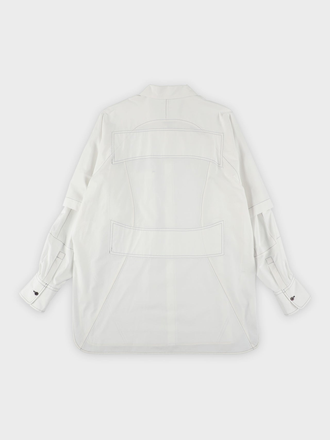 【7月18日(土)12:00販売開始】Sulvam / BROAD DRIVING SHIRT (WHITE)