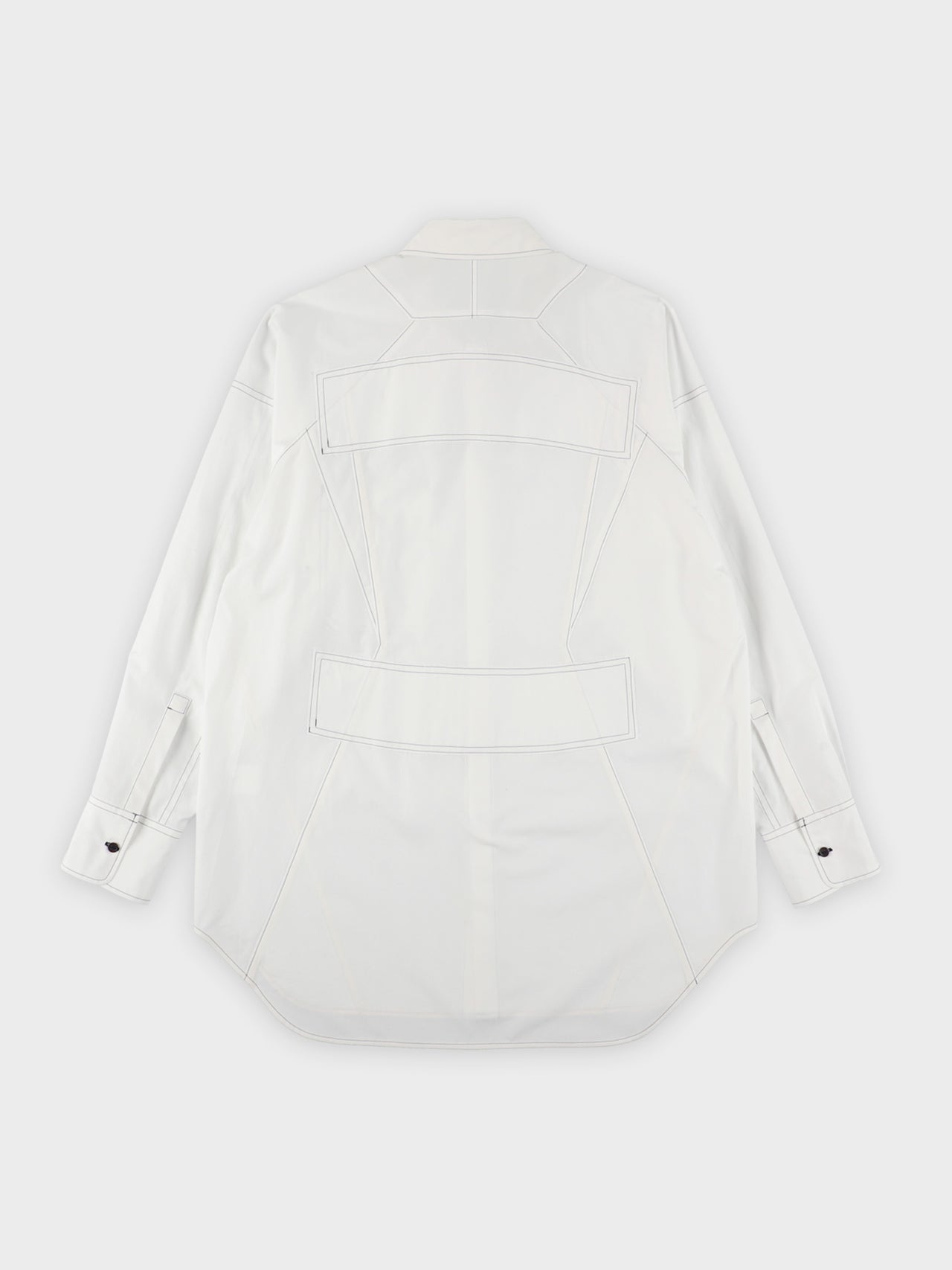 【7月18日(土)12:00販売開始】Sulvam / BROAD RIDING SHIRT (WHITE)