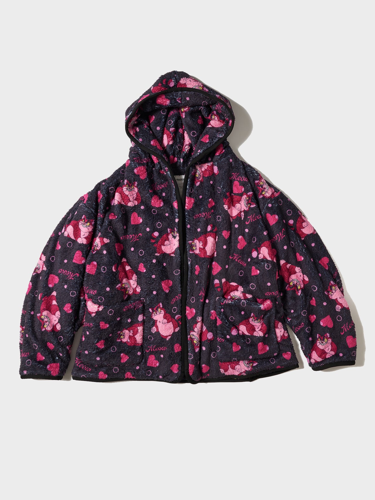 doublet / CARTOON PRINT BLANKET COAT (BLACK) #12