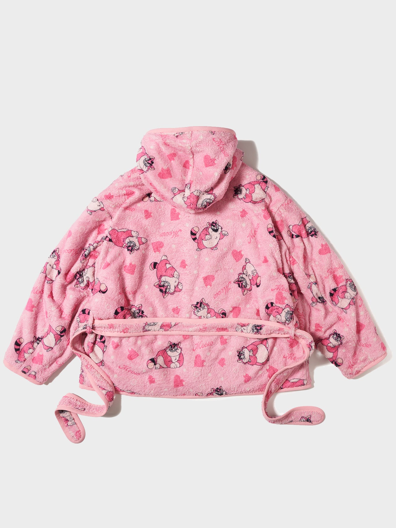 doublet / CARTOON PRINT BLANKET COAT (PINK) #13