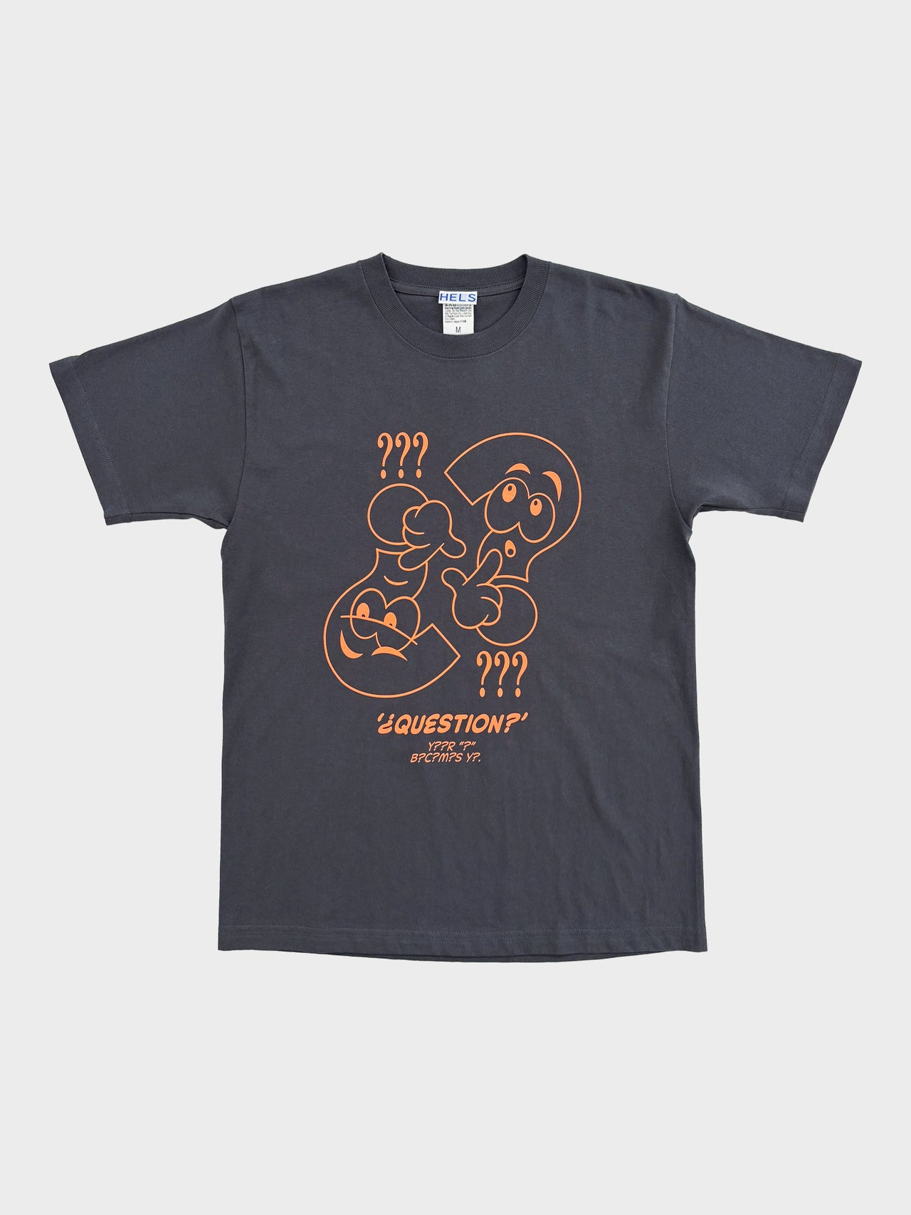 HELS / ? CHARACTER T-SHIRT (DARK GRAY)